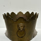 Vintage brass ruffled vessel