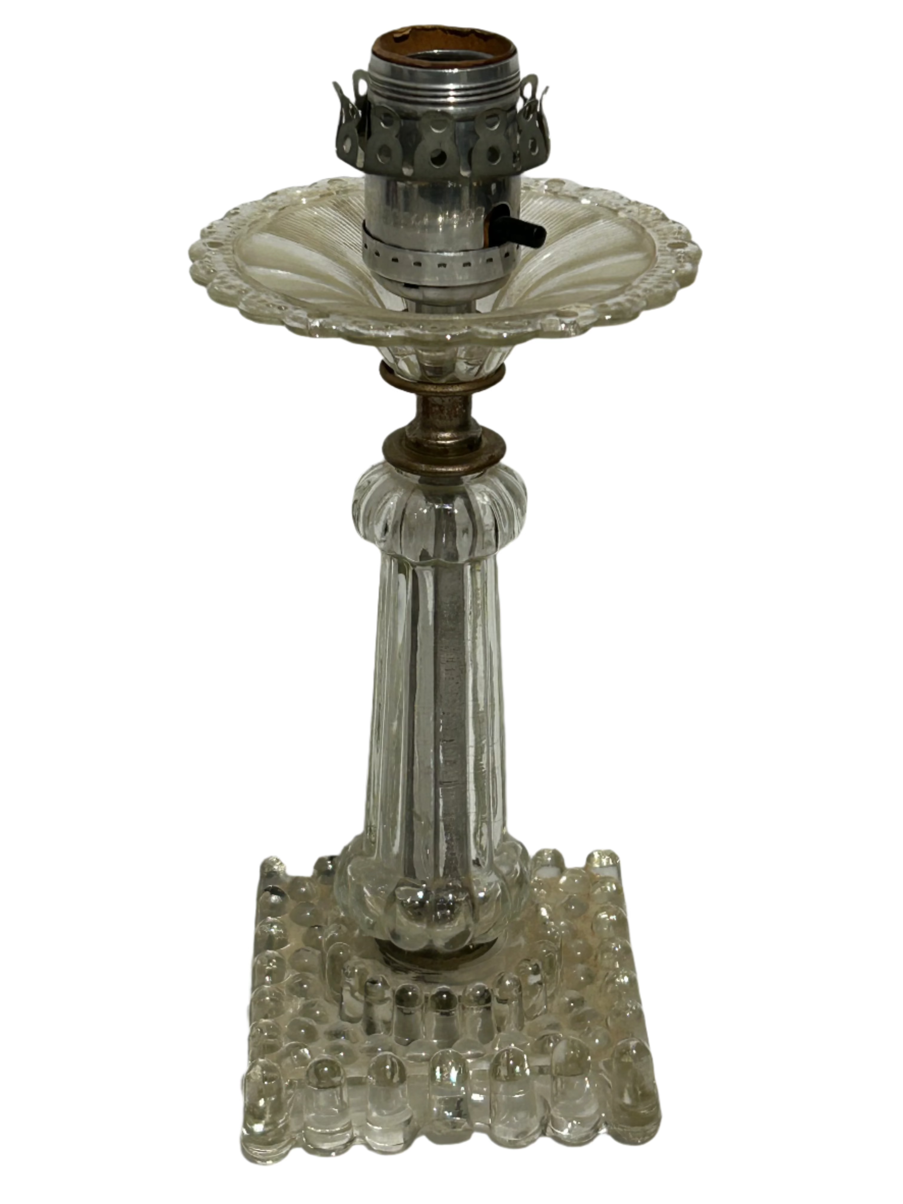 Vintage glass table lamp