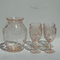 Vintage set of decanter & glasses