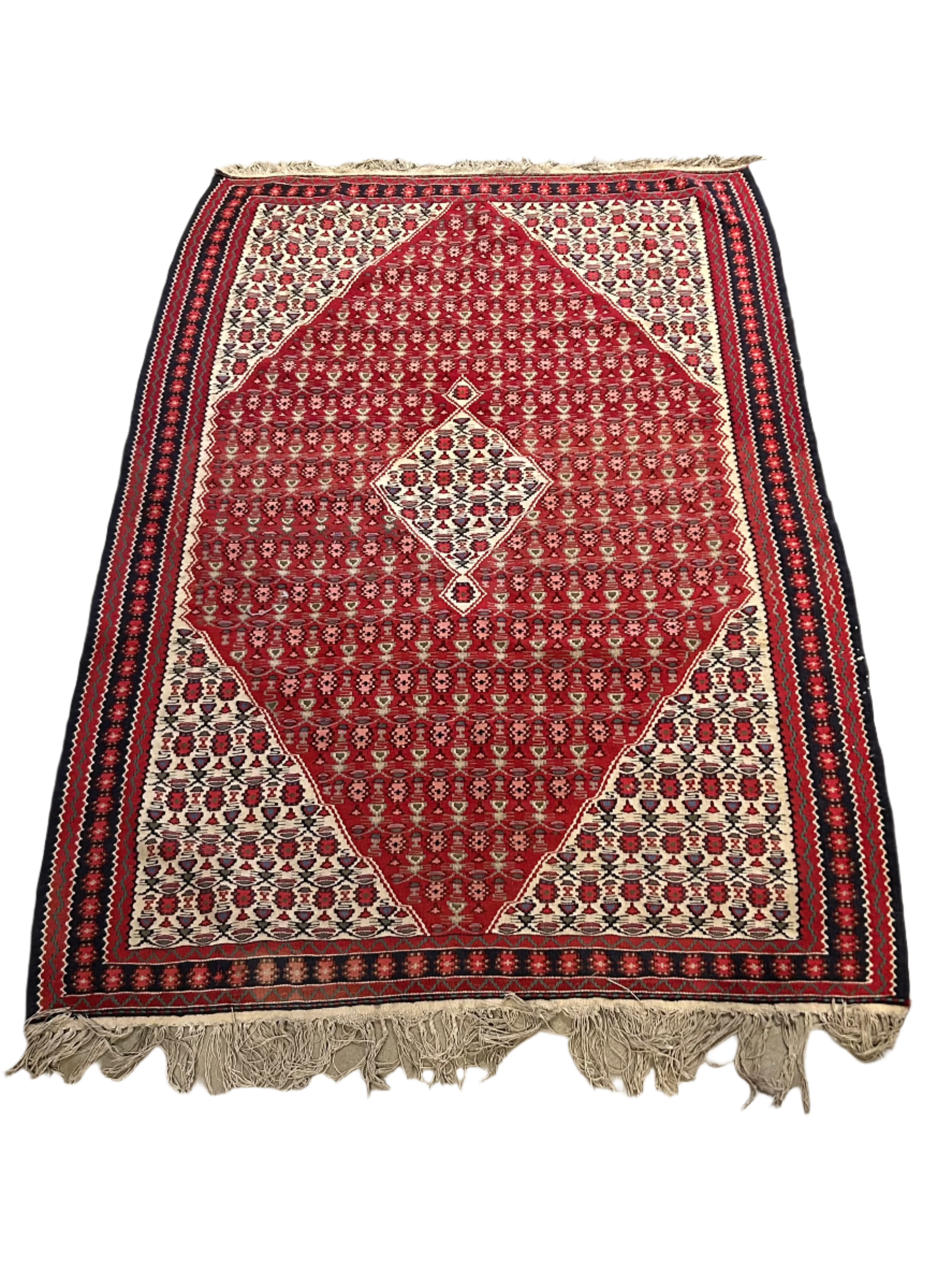 Vintage red rug