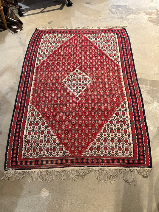 Vintage red rug