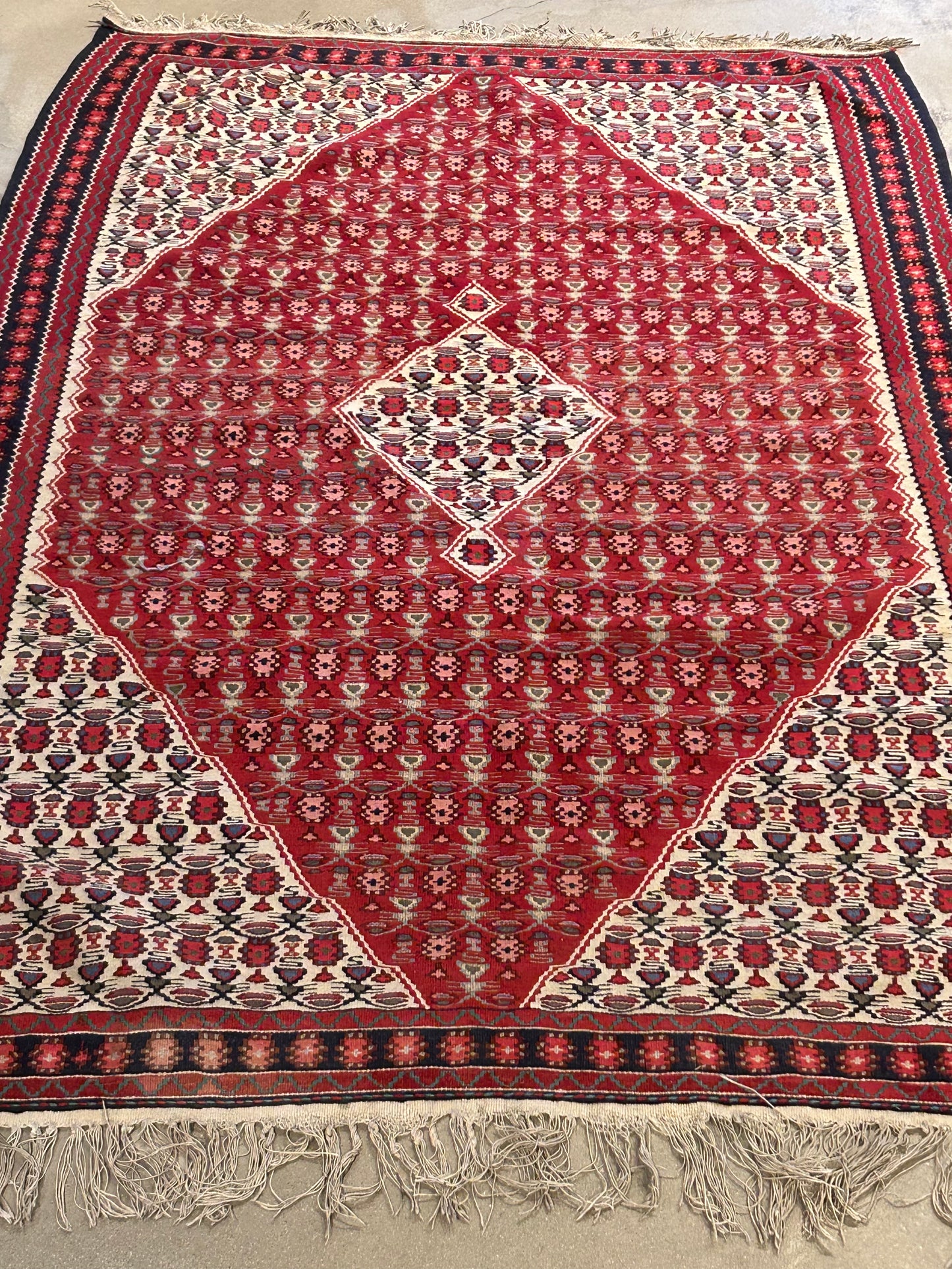 Vintage red rug