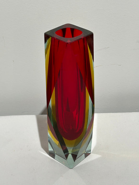 Vintage mid century murano glass vase