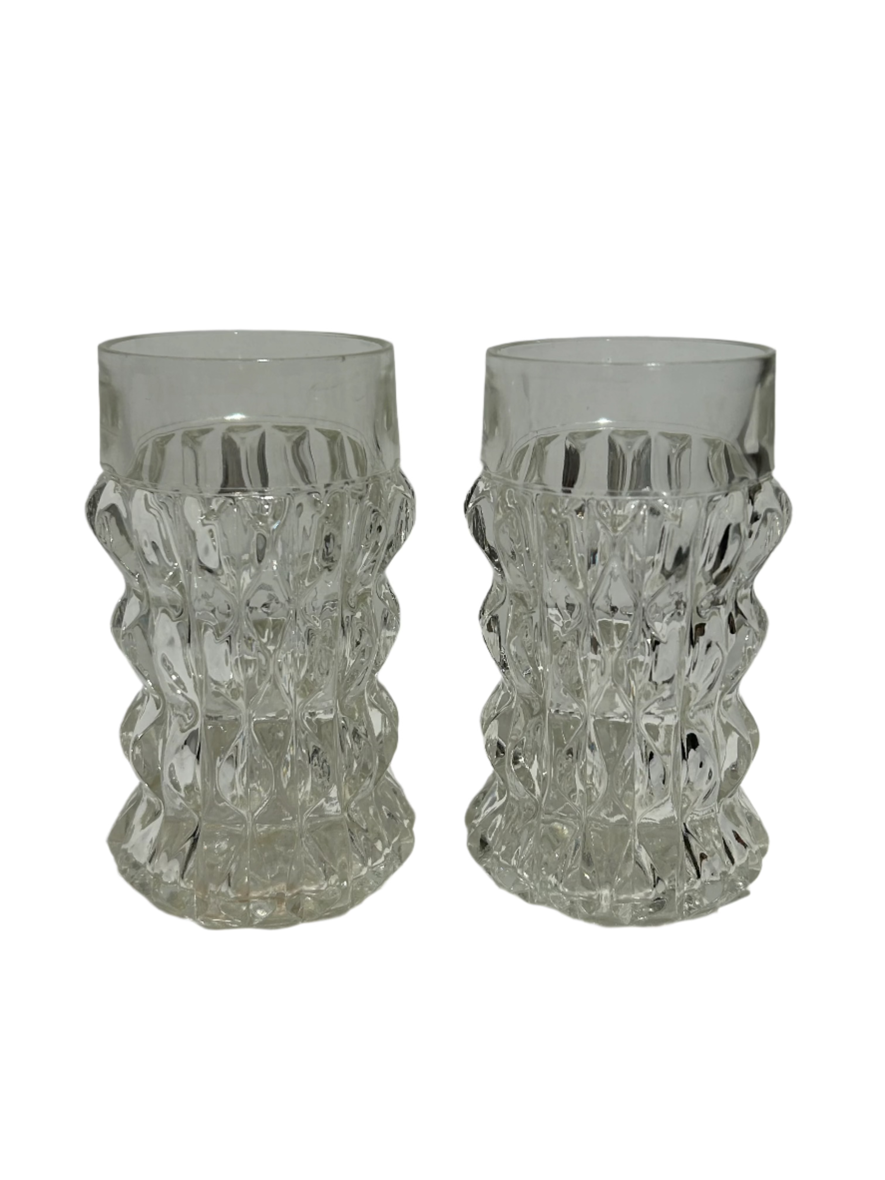 Set of textural bud vases