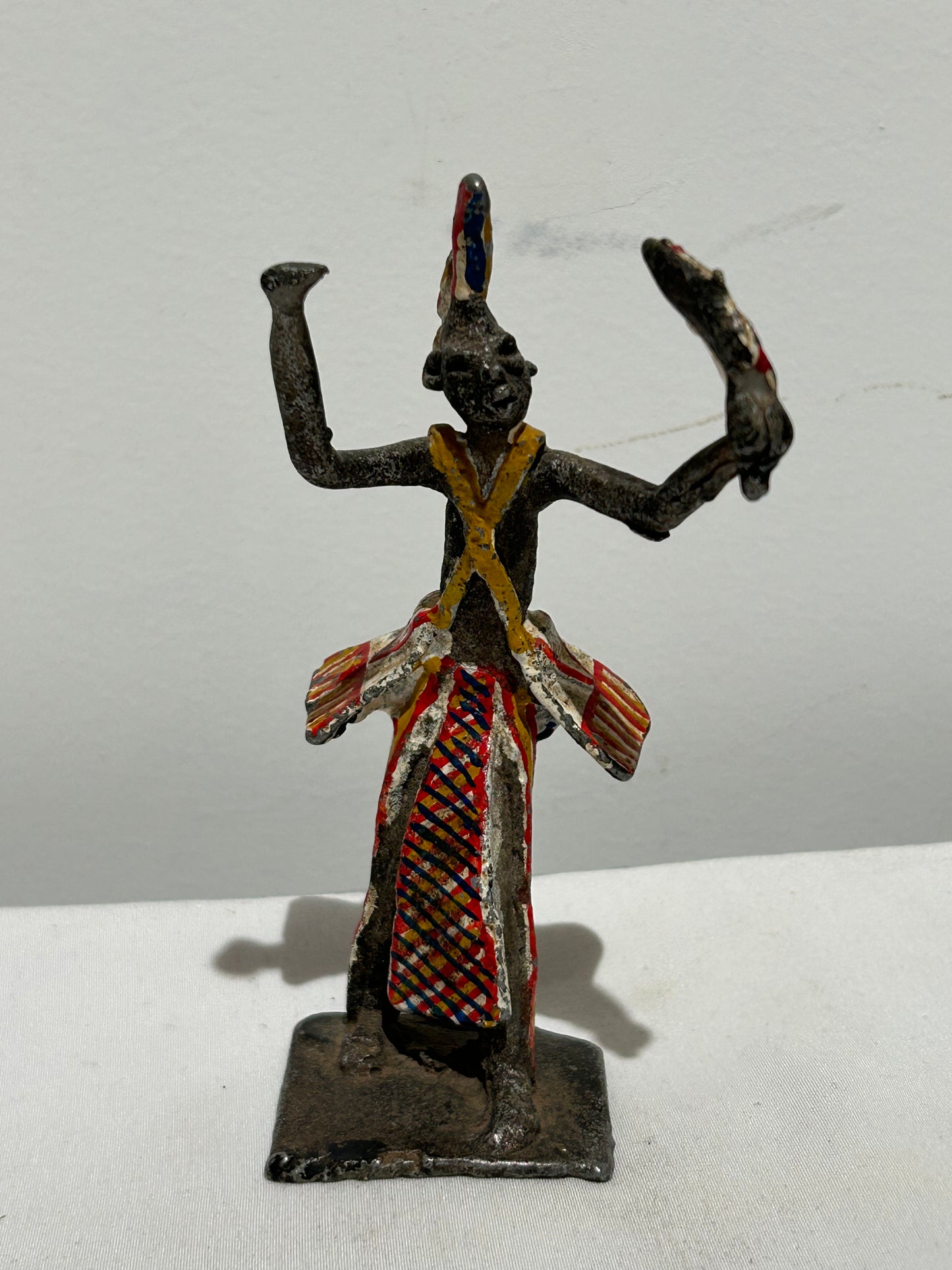 Vintage hand painted African figure