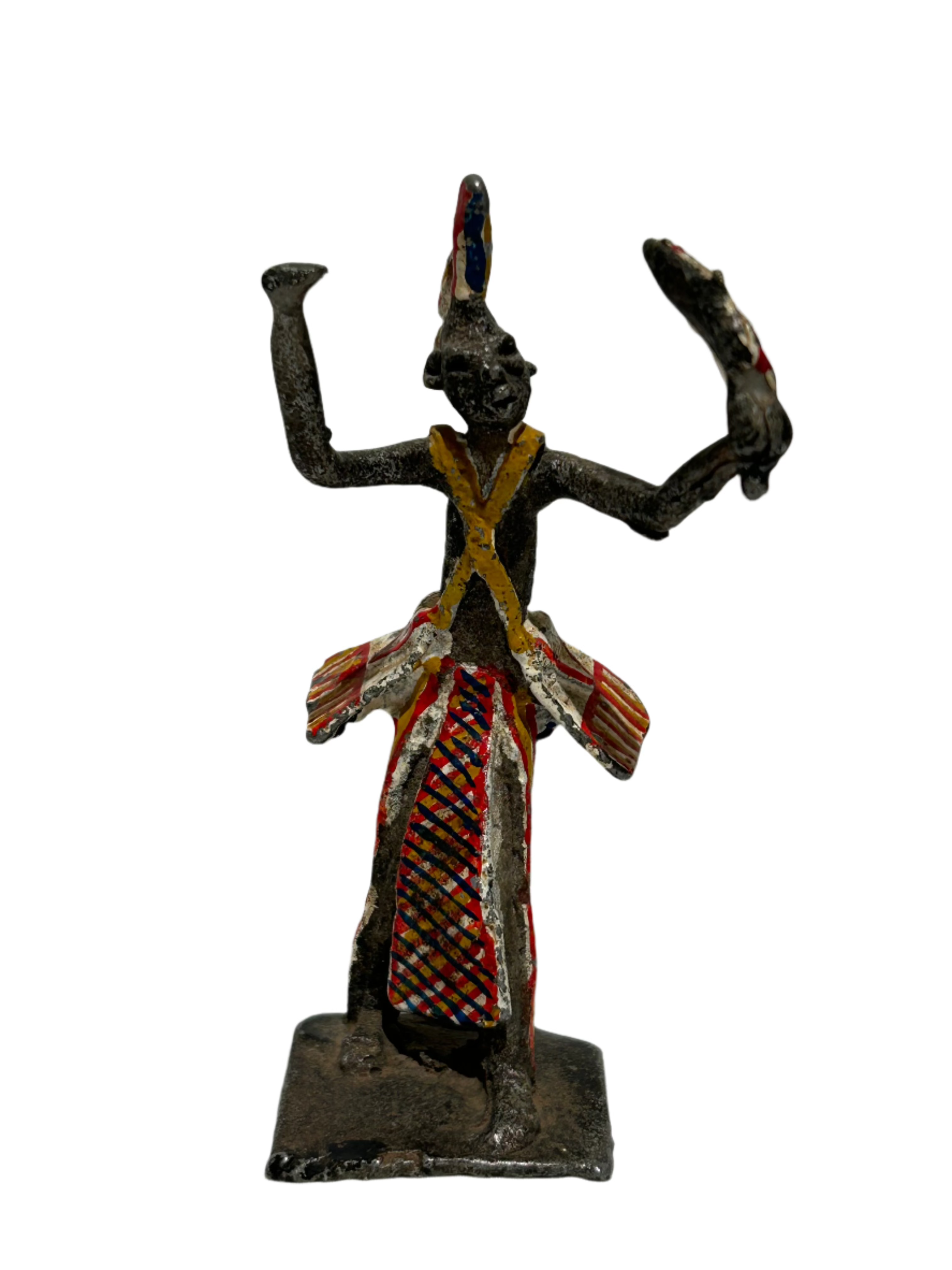 Vintage hand painted African figure