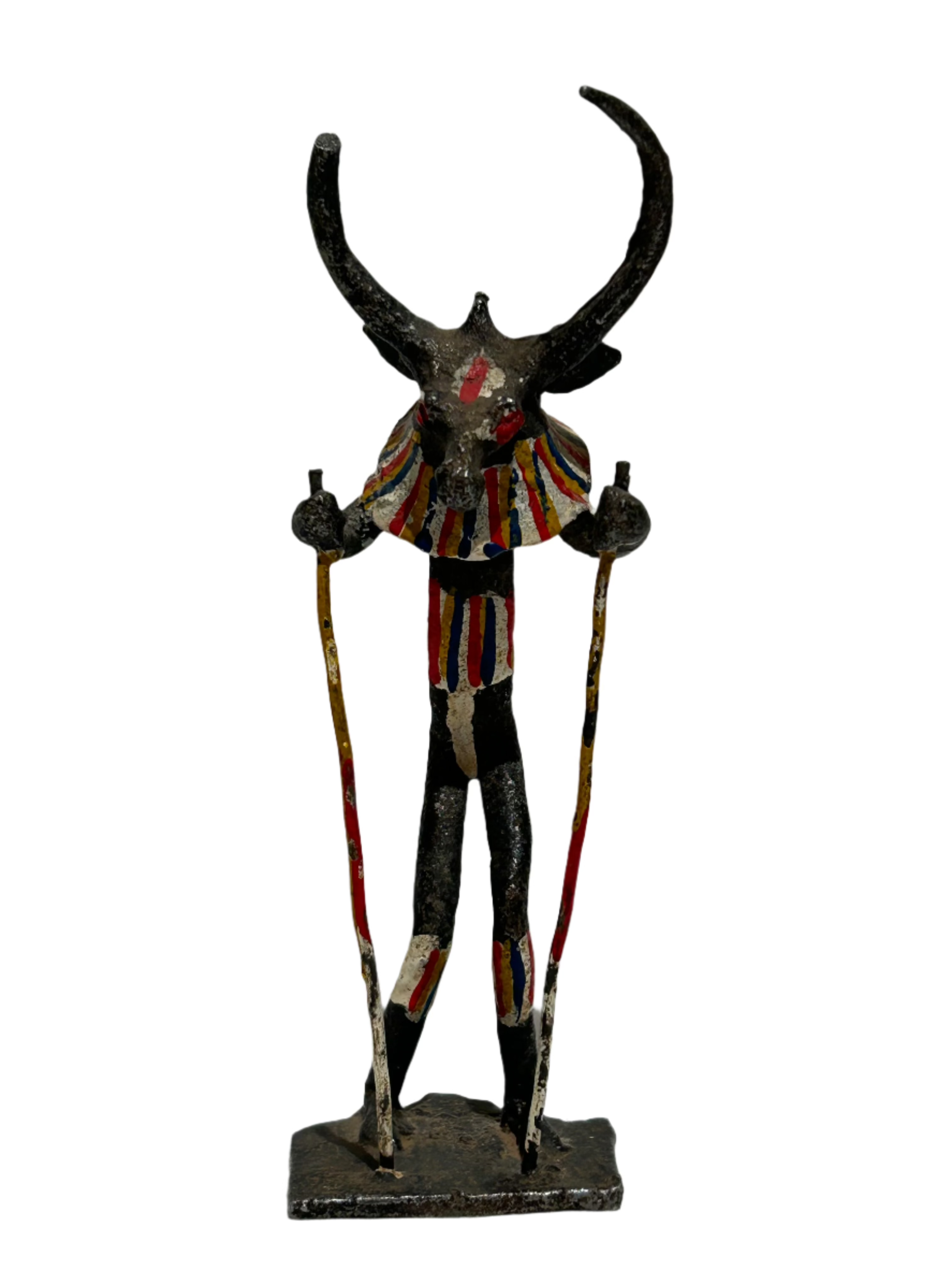 Vintage hand painted African figure