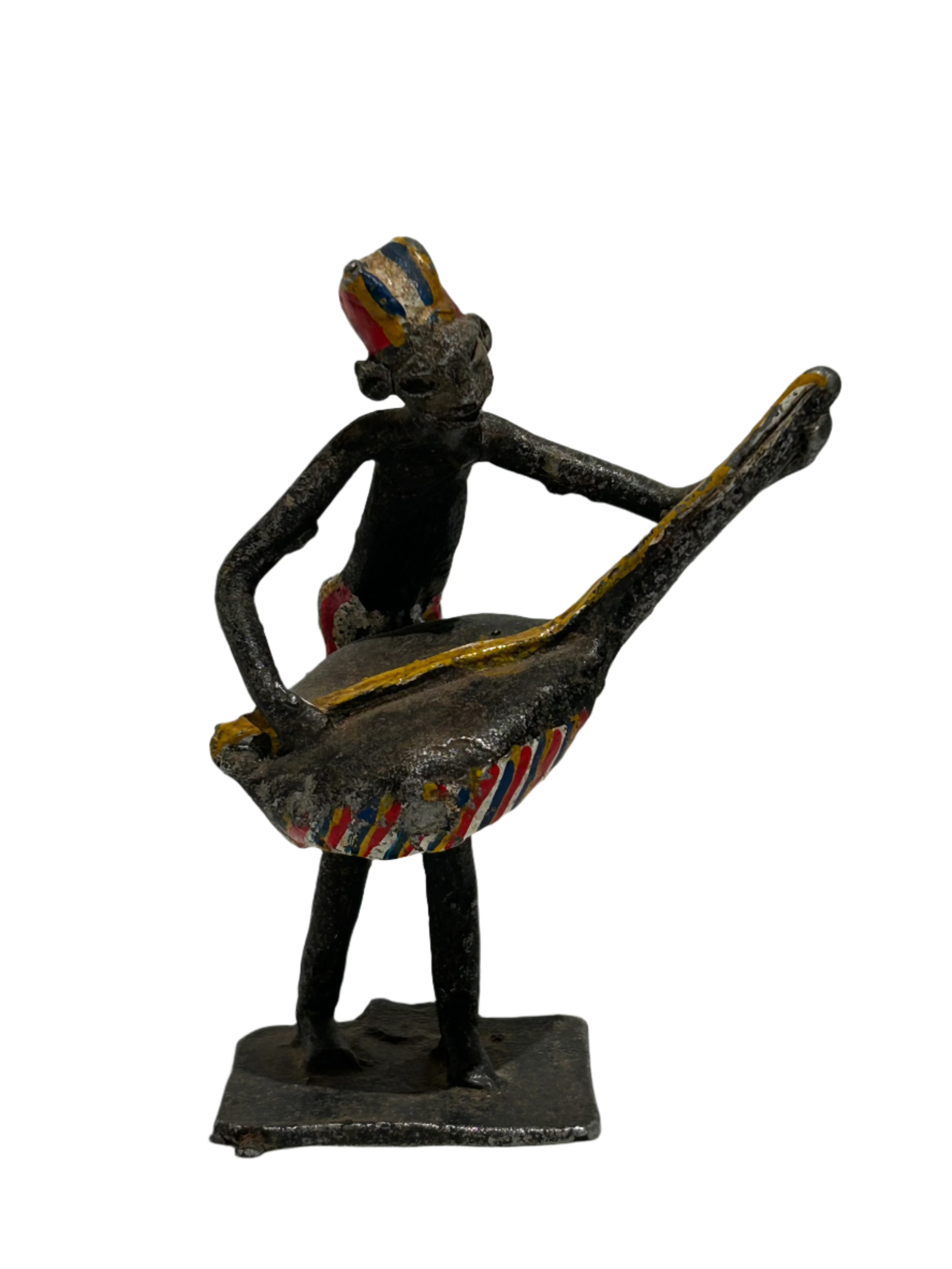Vintage hand painted African figure