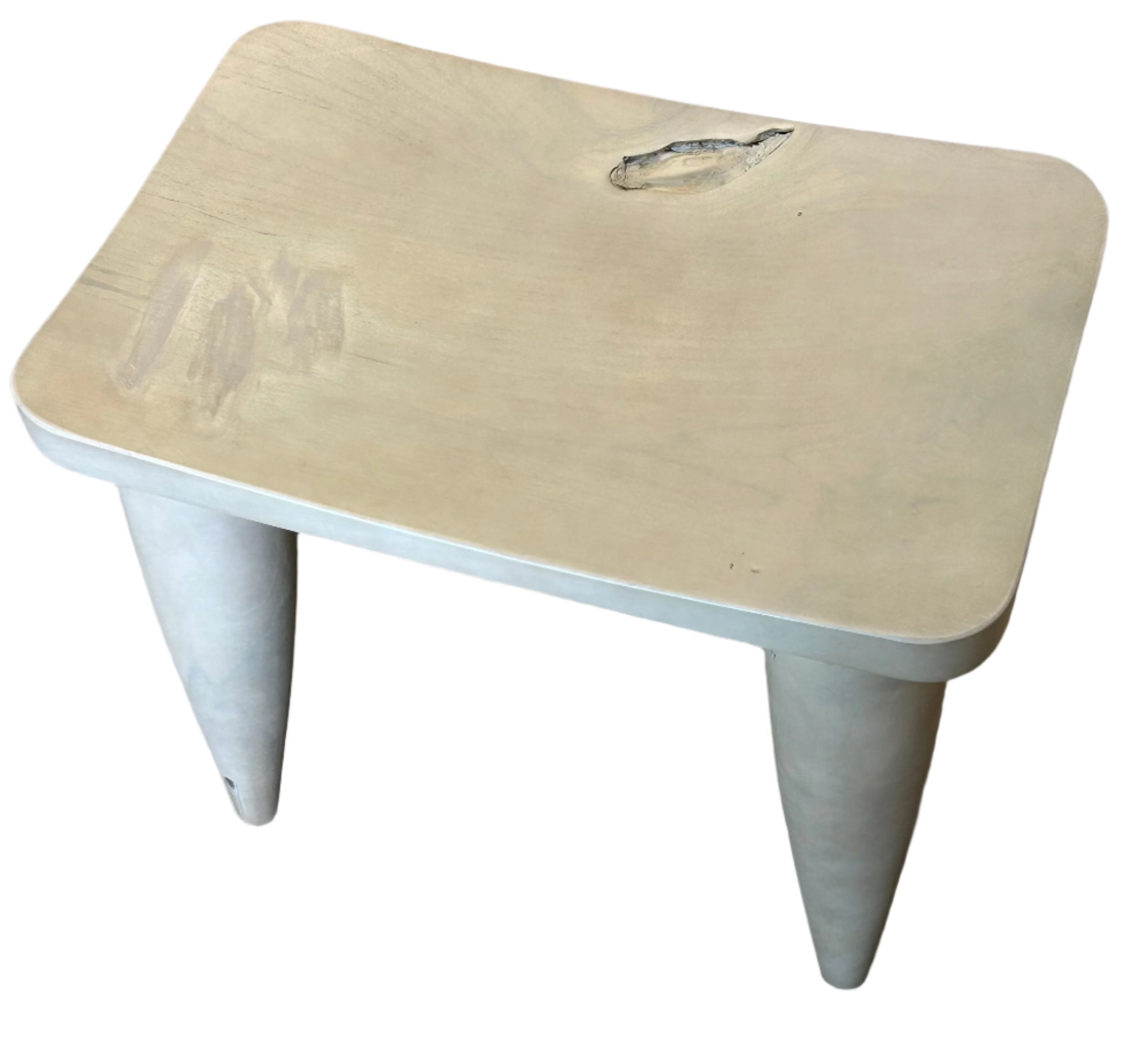 Light colored wood stool