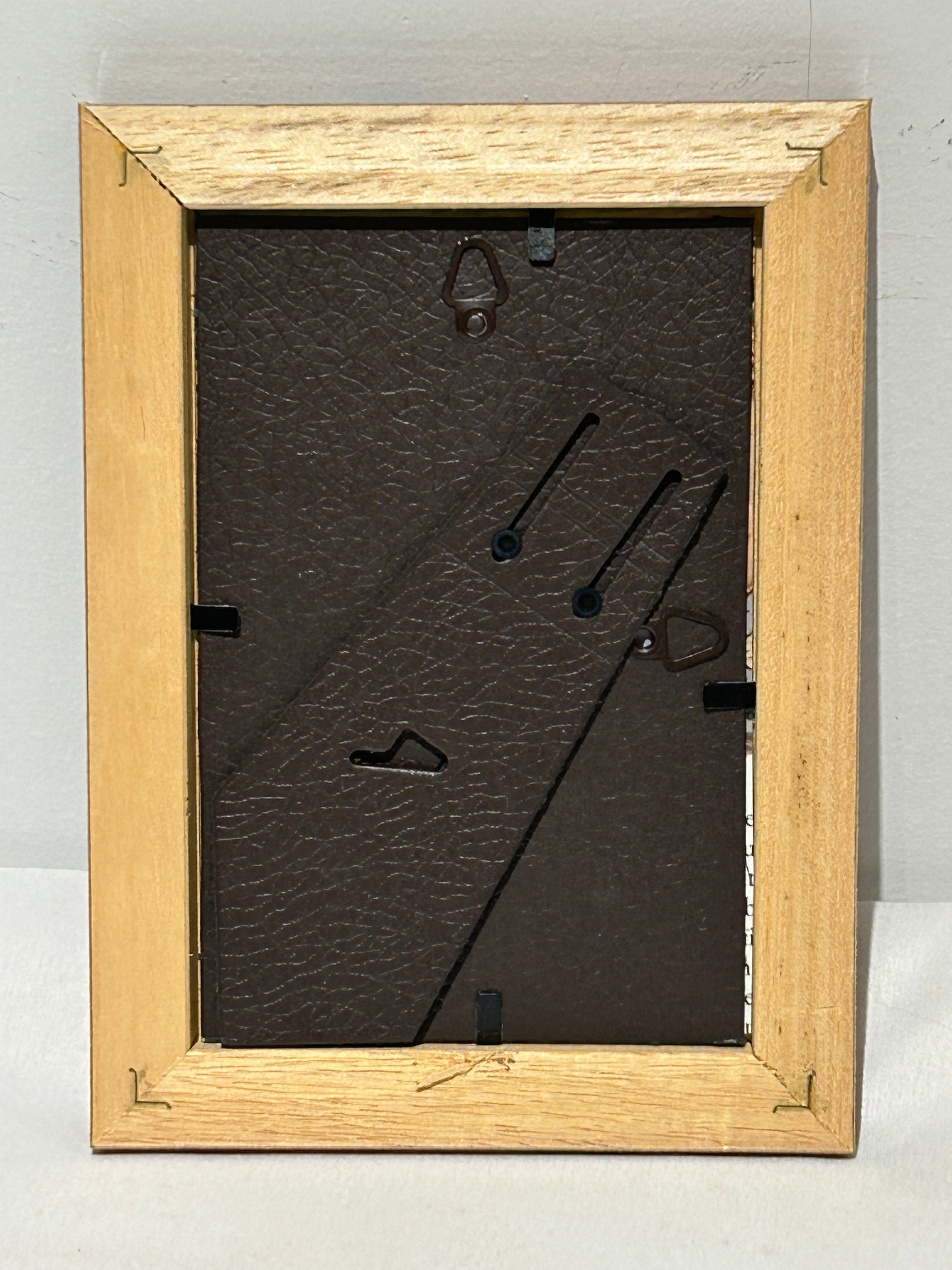 Vintage burl wood frame with Woman with Cap Picasso print