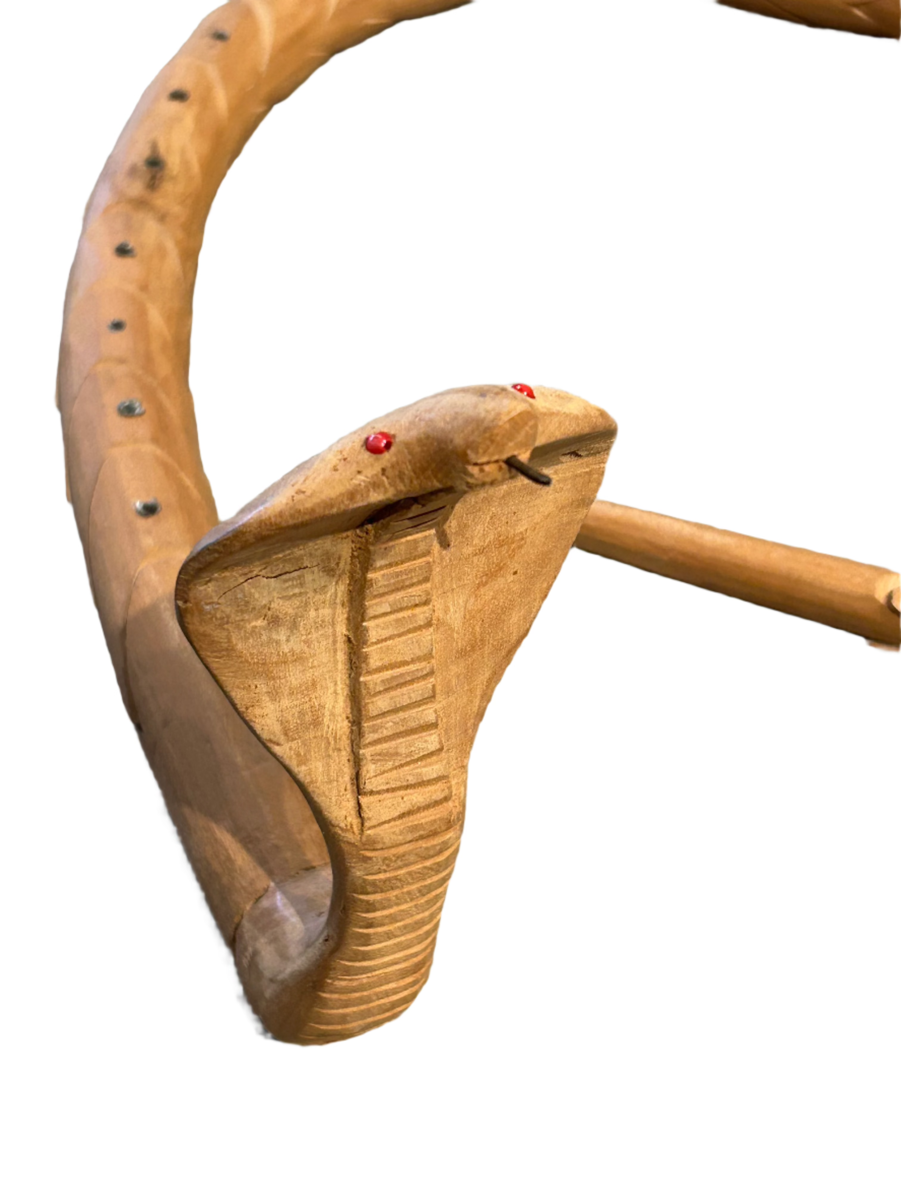 Vintage extendable wood snake
