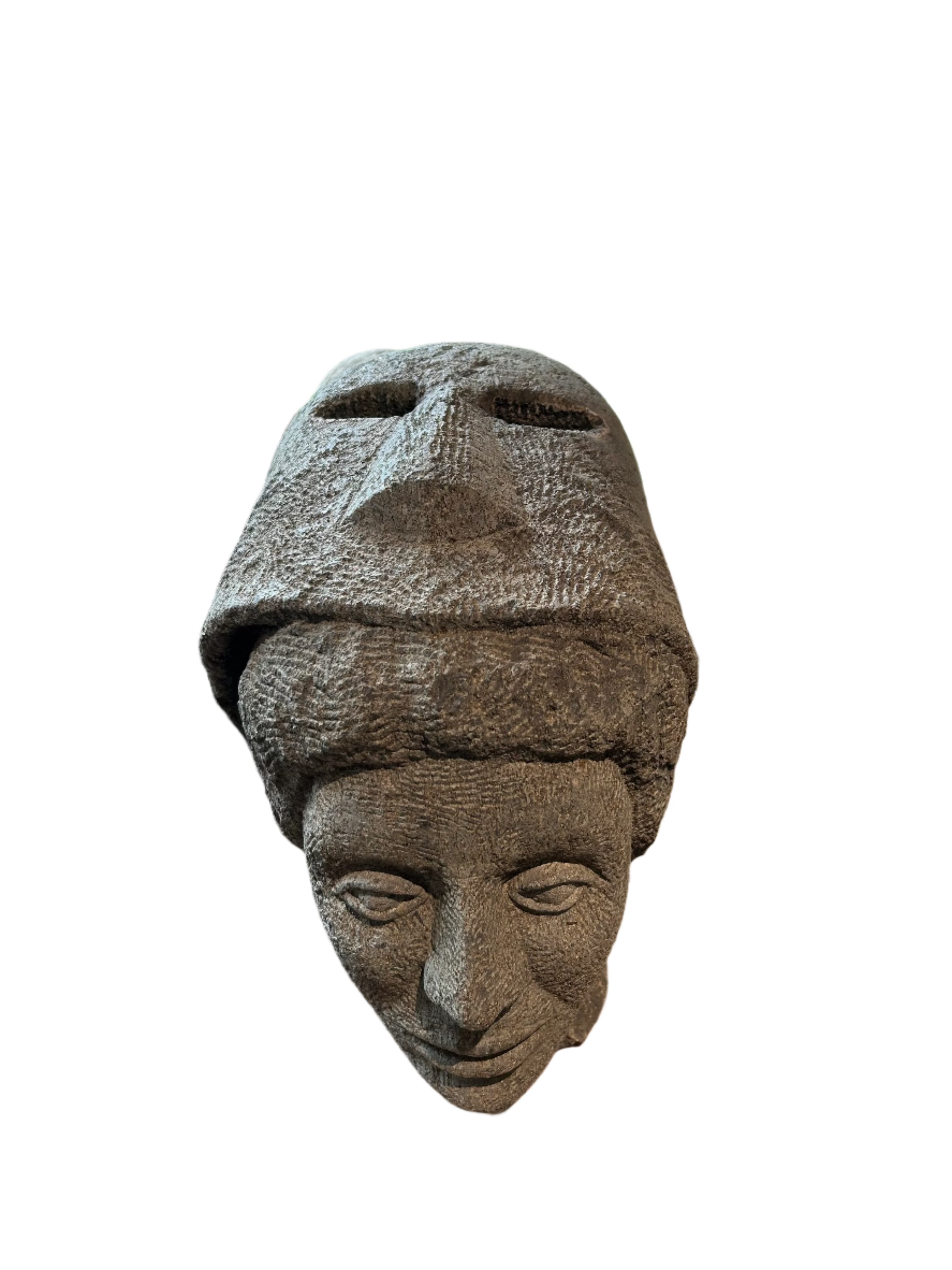 Stone bust sculpture