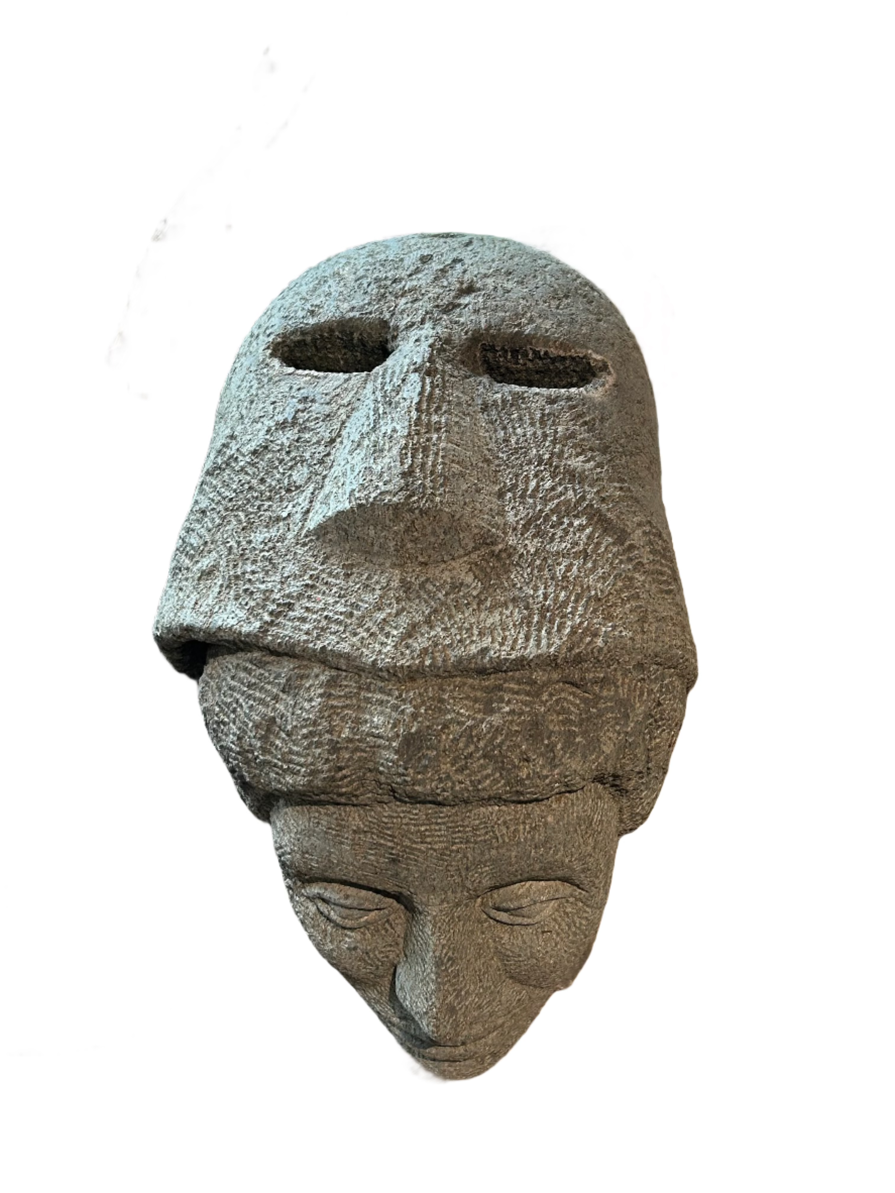 Stone bust sculpture