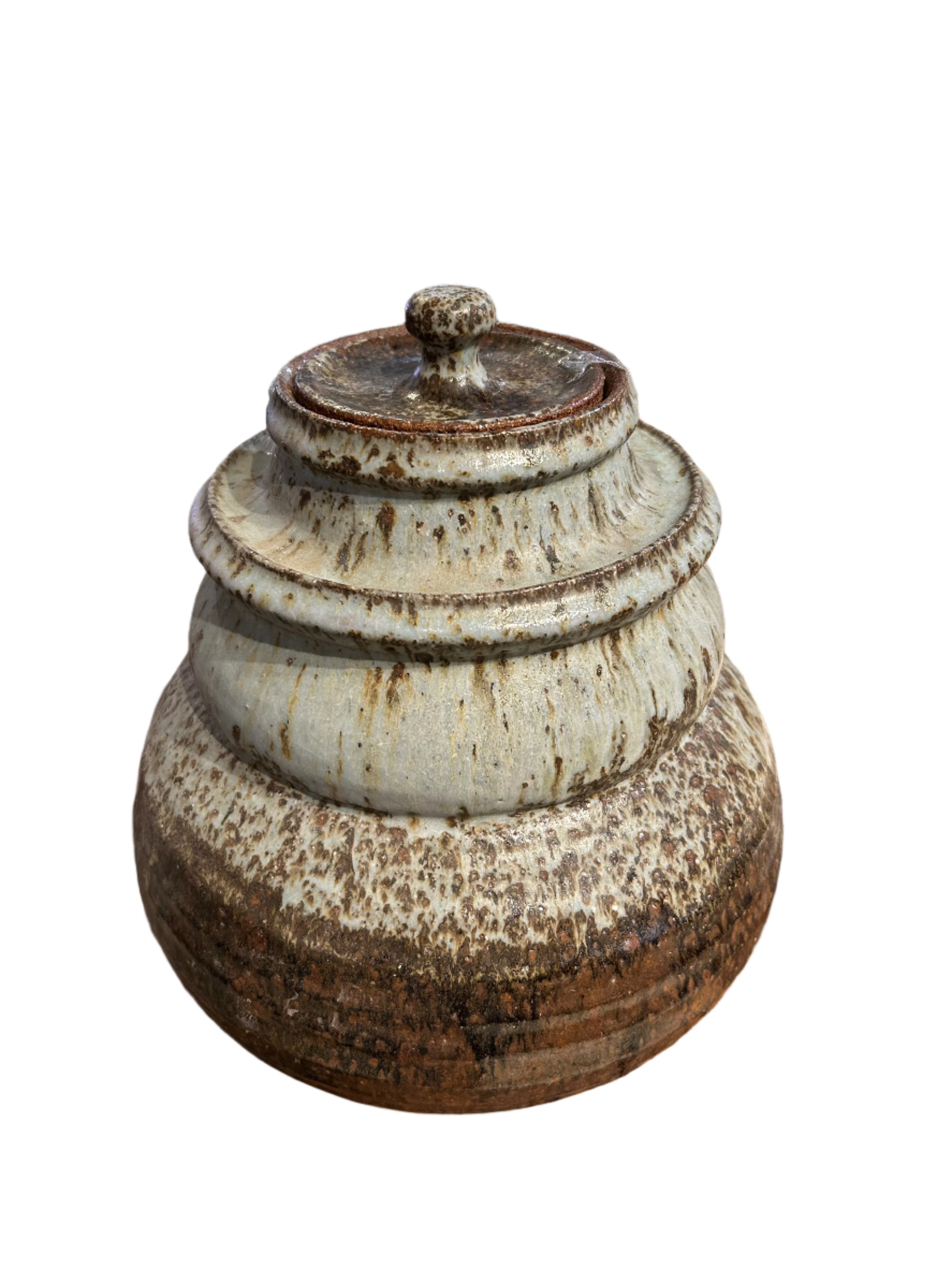 Vintage ceramic lidded jar