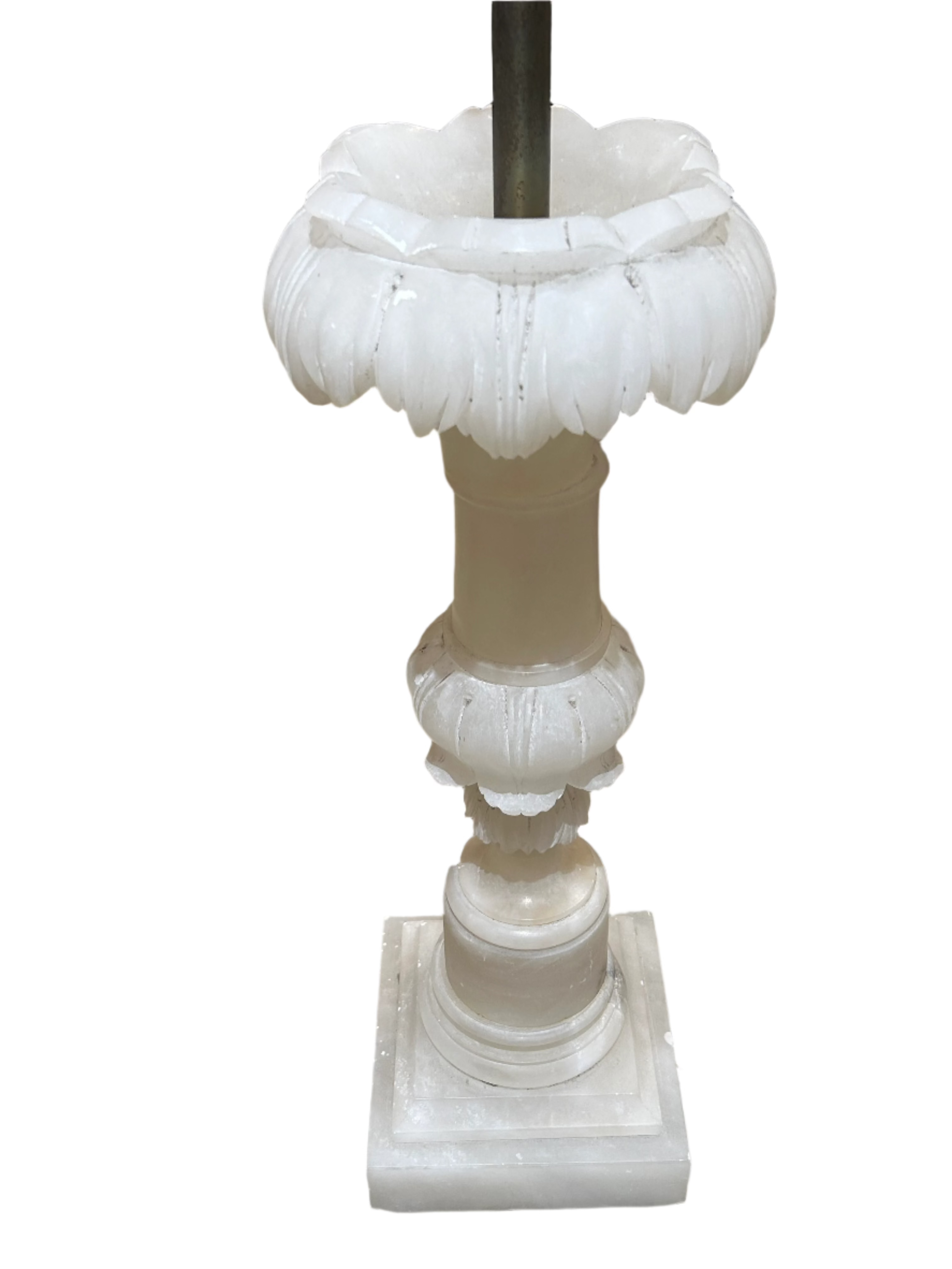 Vintage large marble lamp