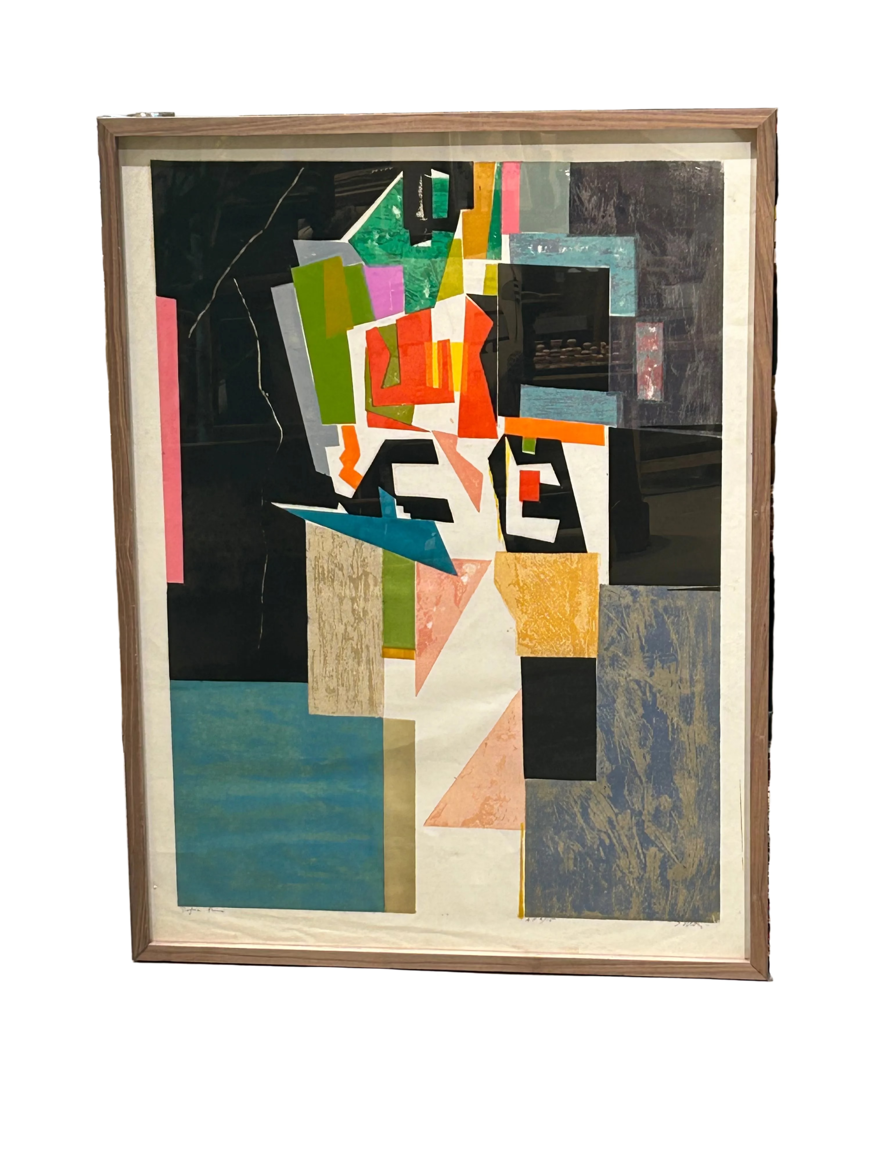 Vintage abstract geometric print
