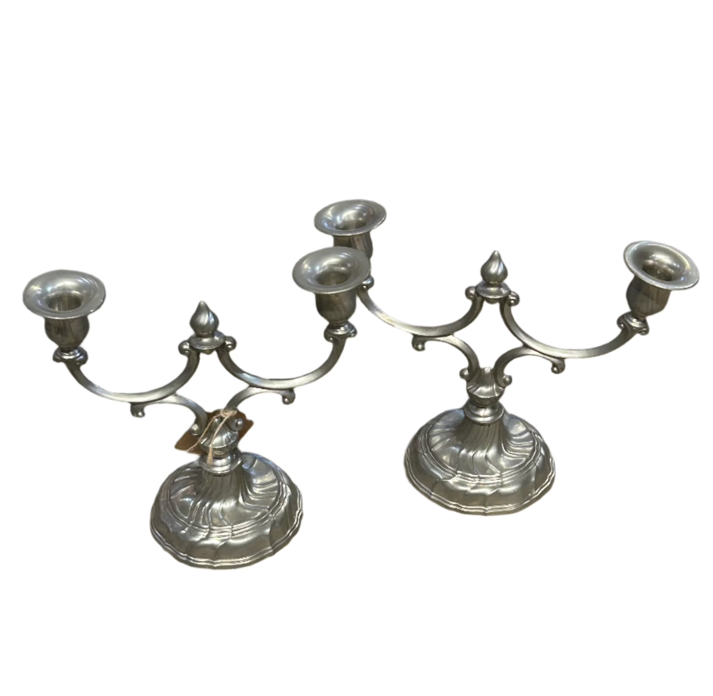 Pair of silver candle sticks
