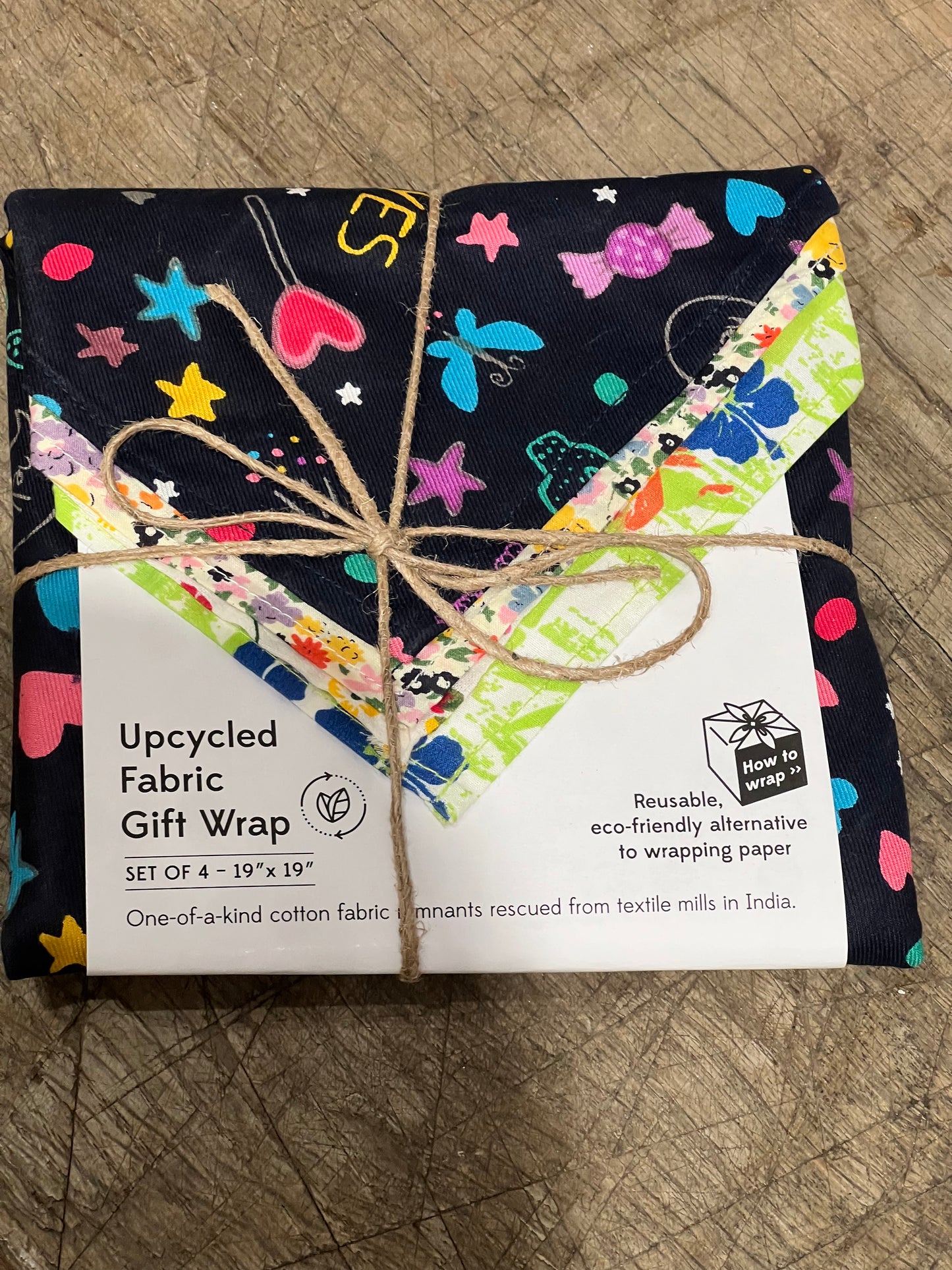 Upcycled Gift Wrap Set