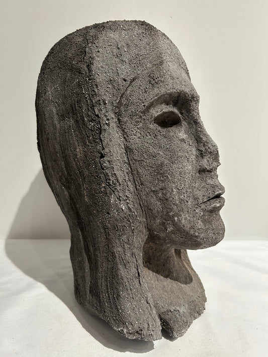 Woman head sculpture