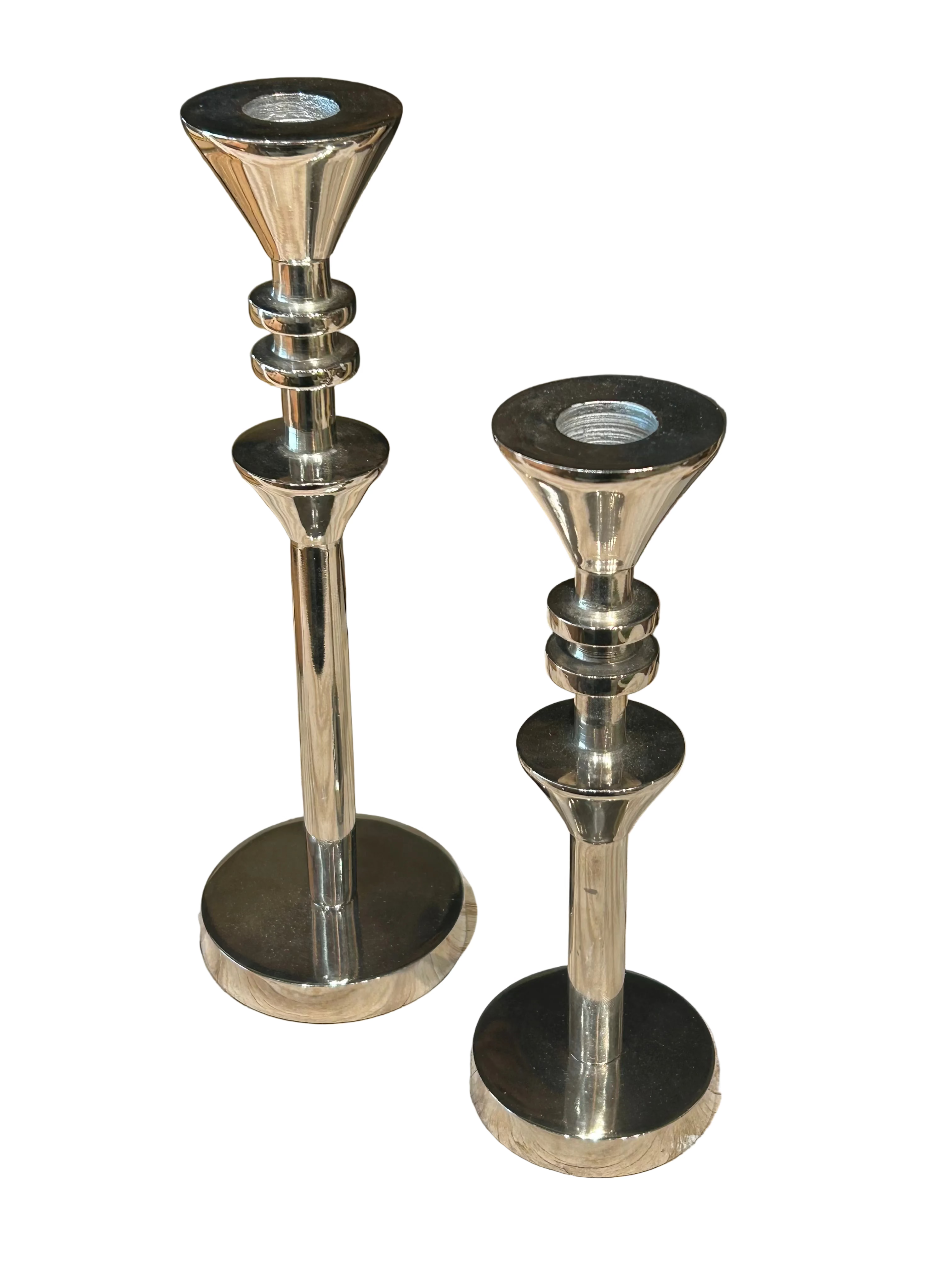 Vintage pair of post modern candleholders