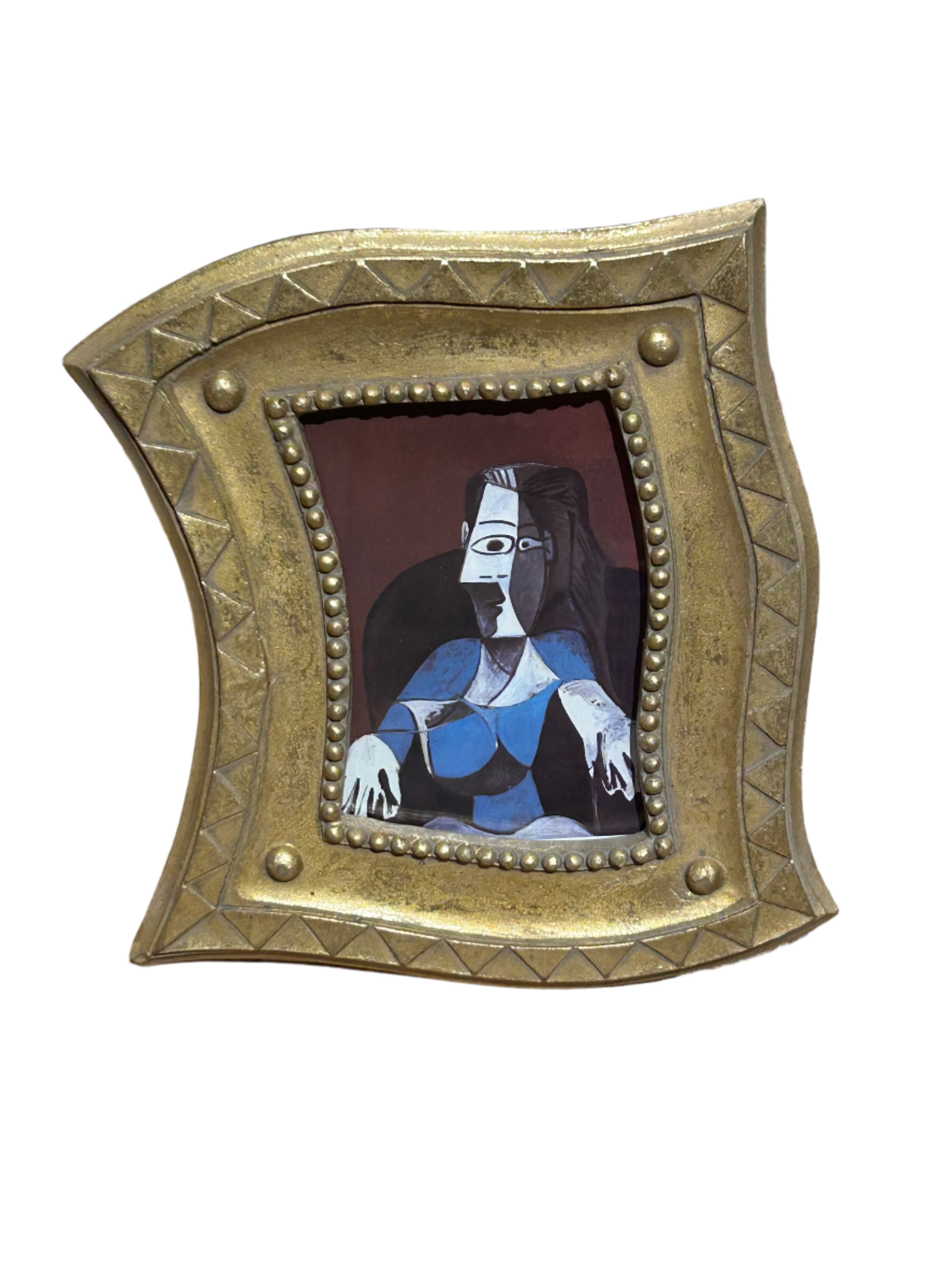 Vintage gold frame with Picasso print