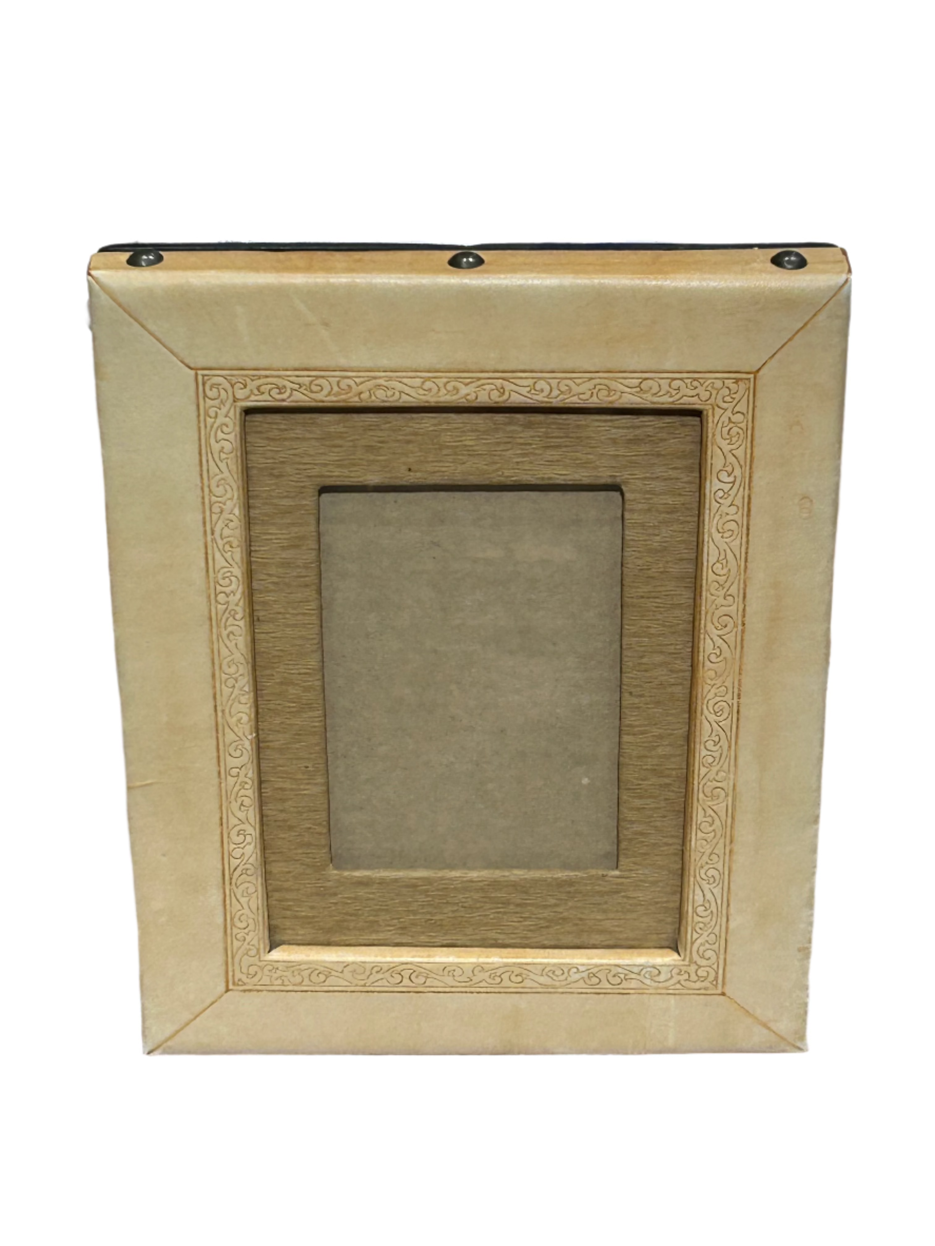 Vintage leather wrapped frame