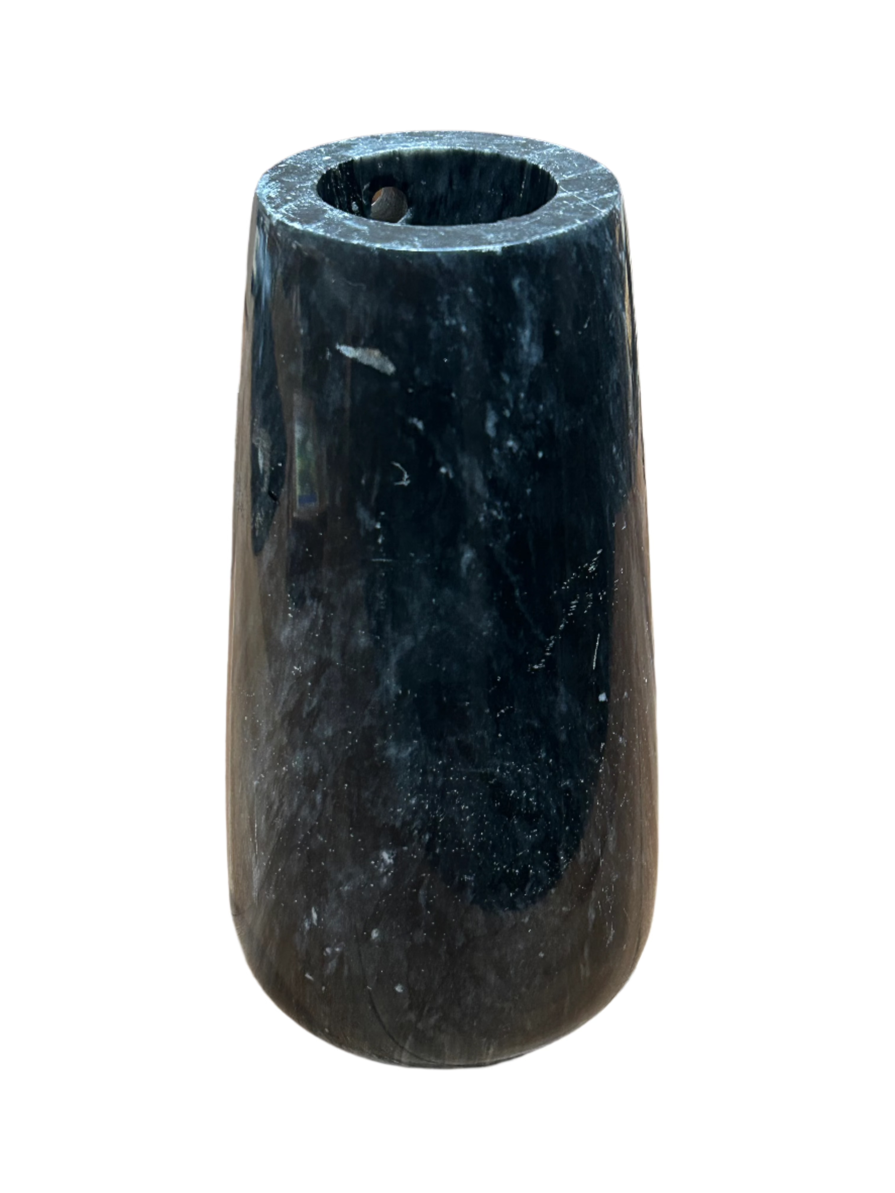 Vintage black marble vase