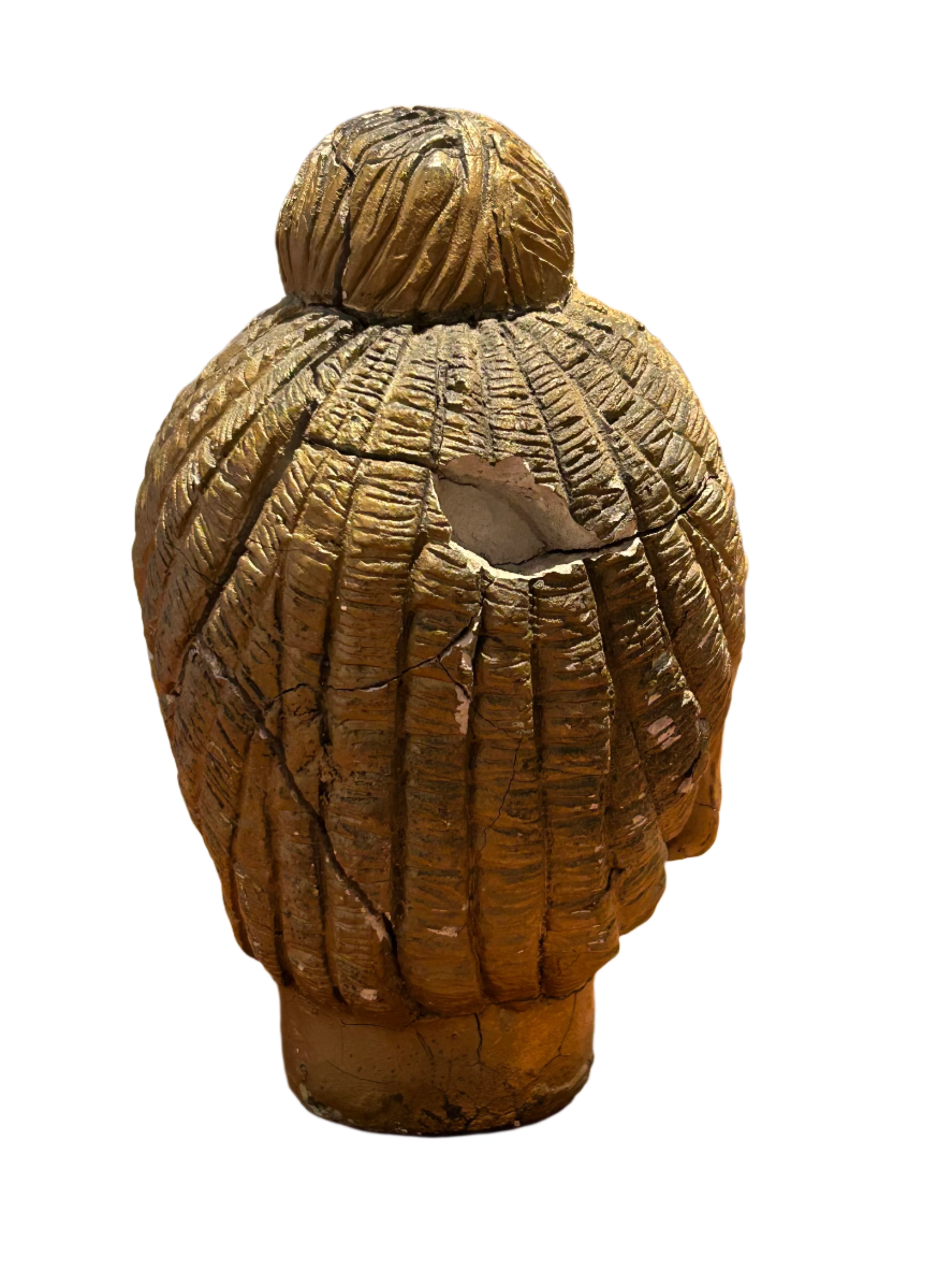 Vintage Buddha head statue