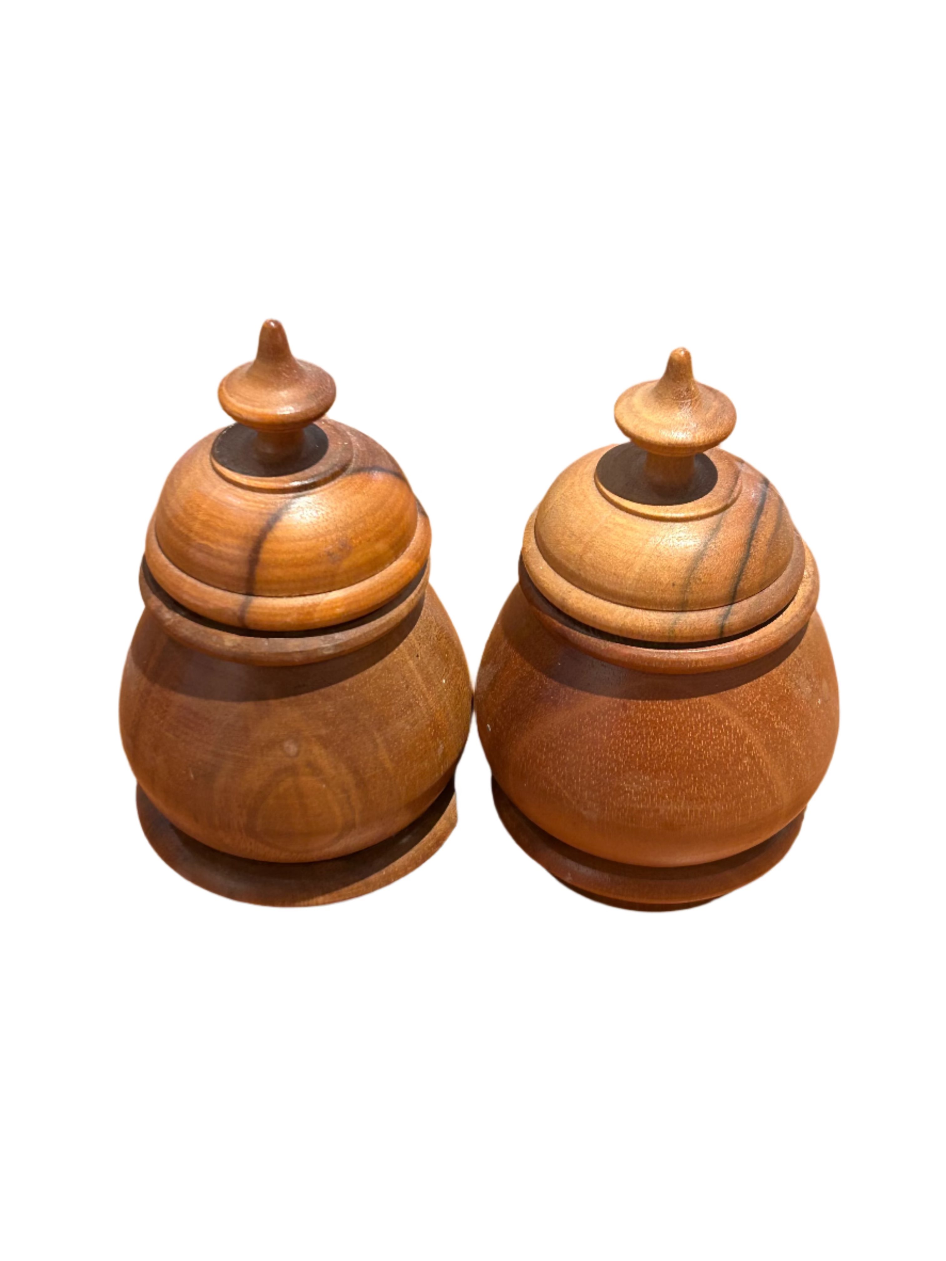 Vintage set of lidded canisters