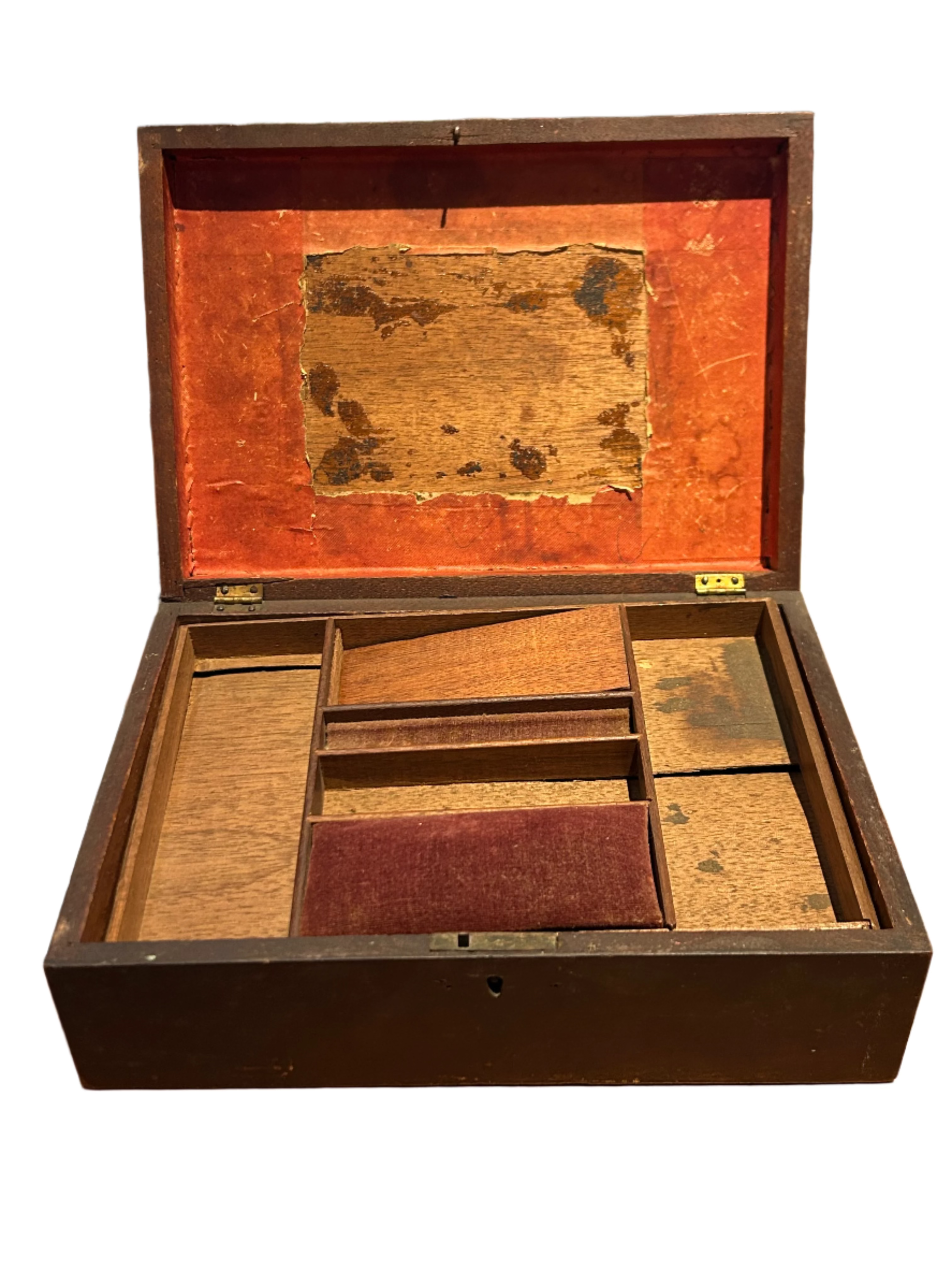 Vintage wood sewing box