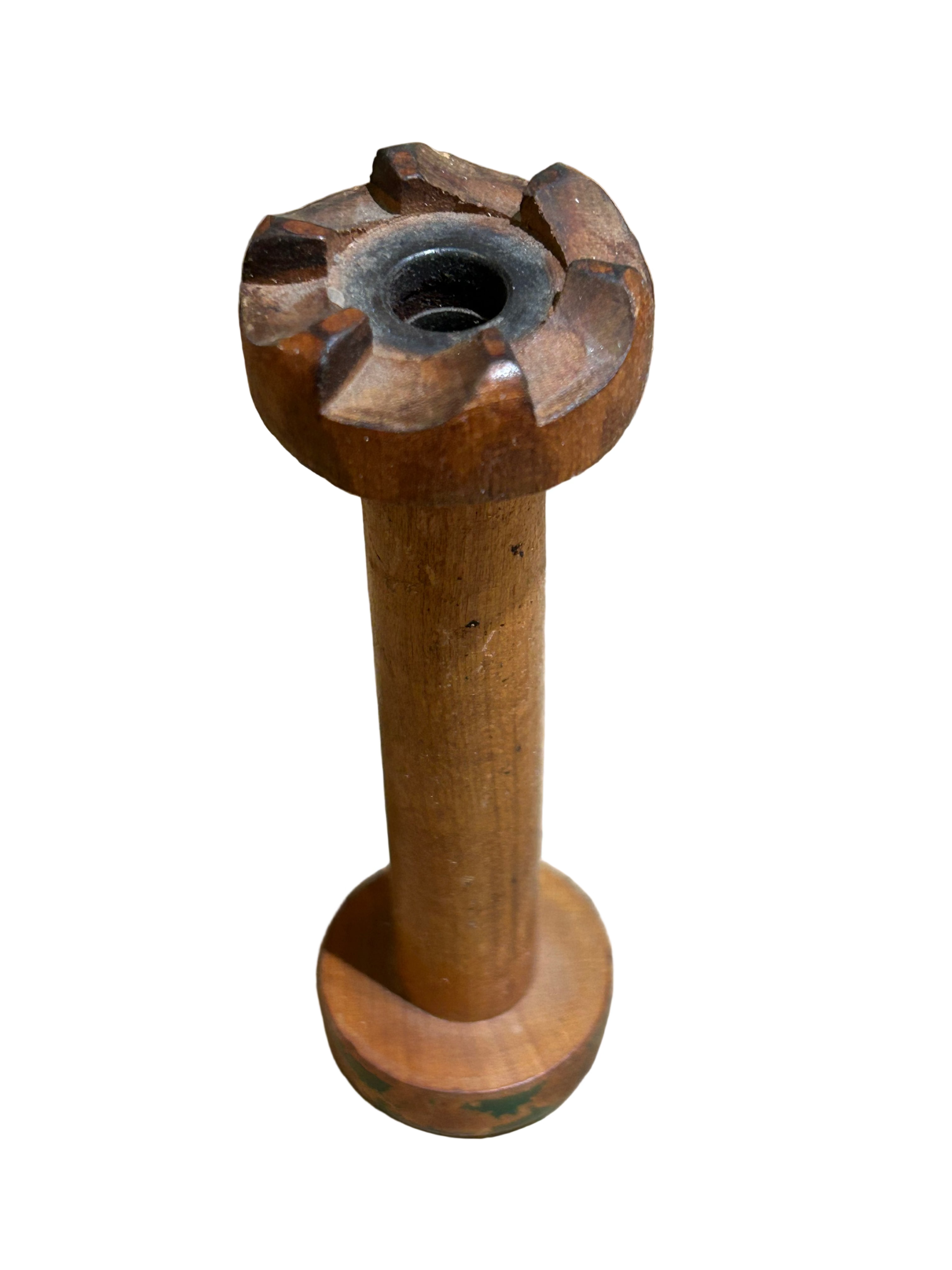 Vintage wood spool bobbin