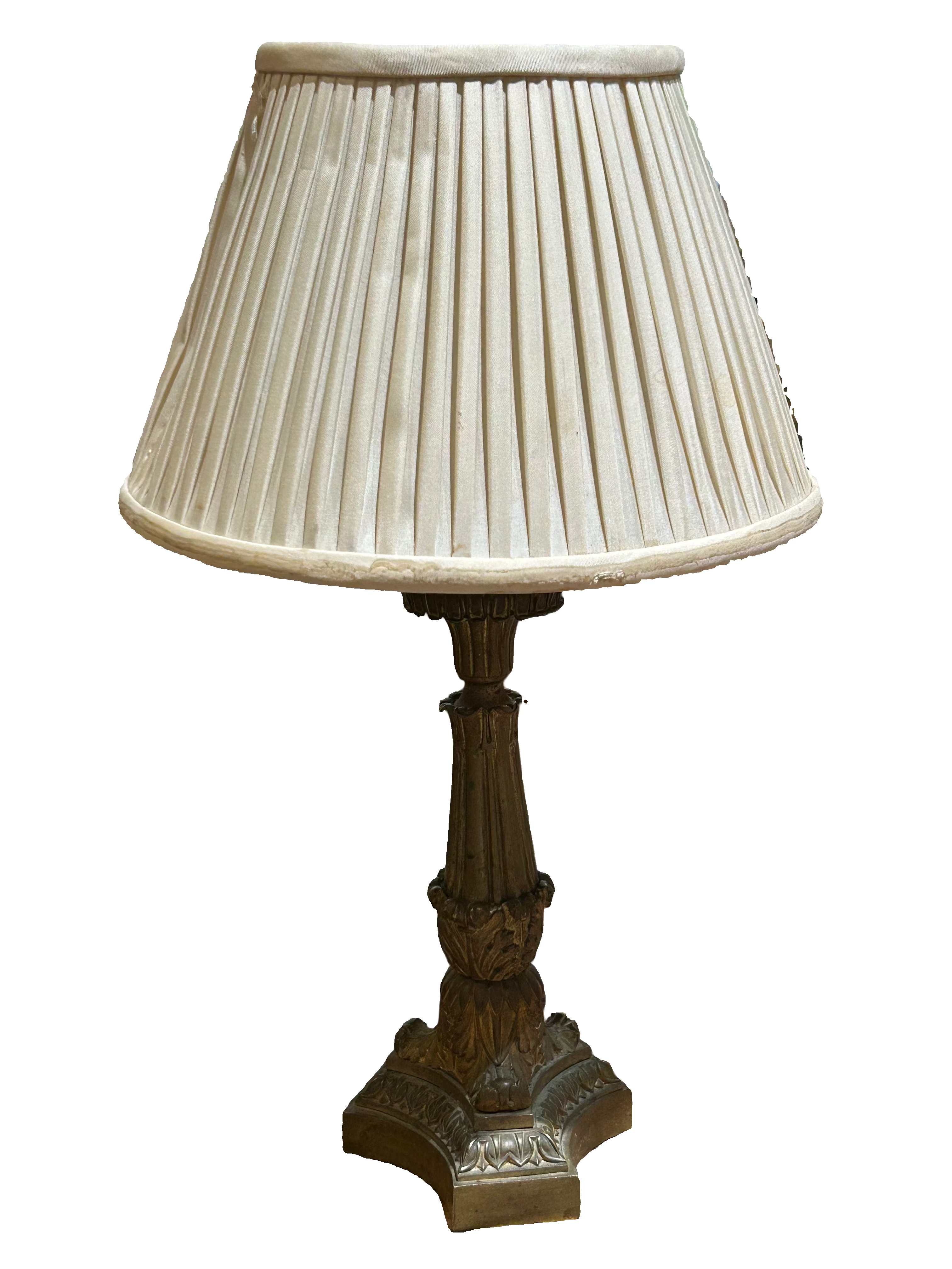 Vintage ornate brass lamp