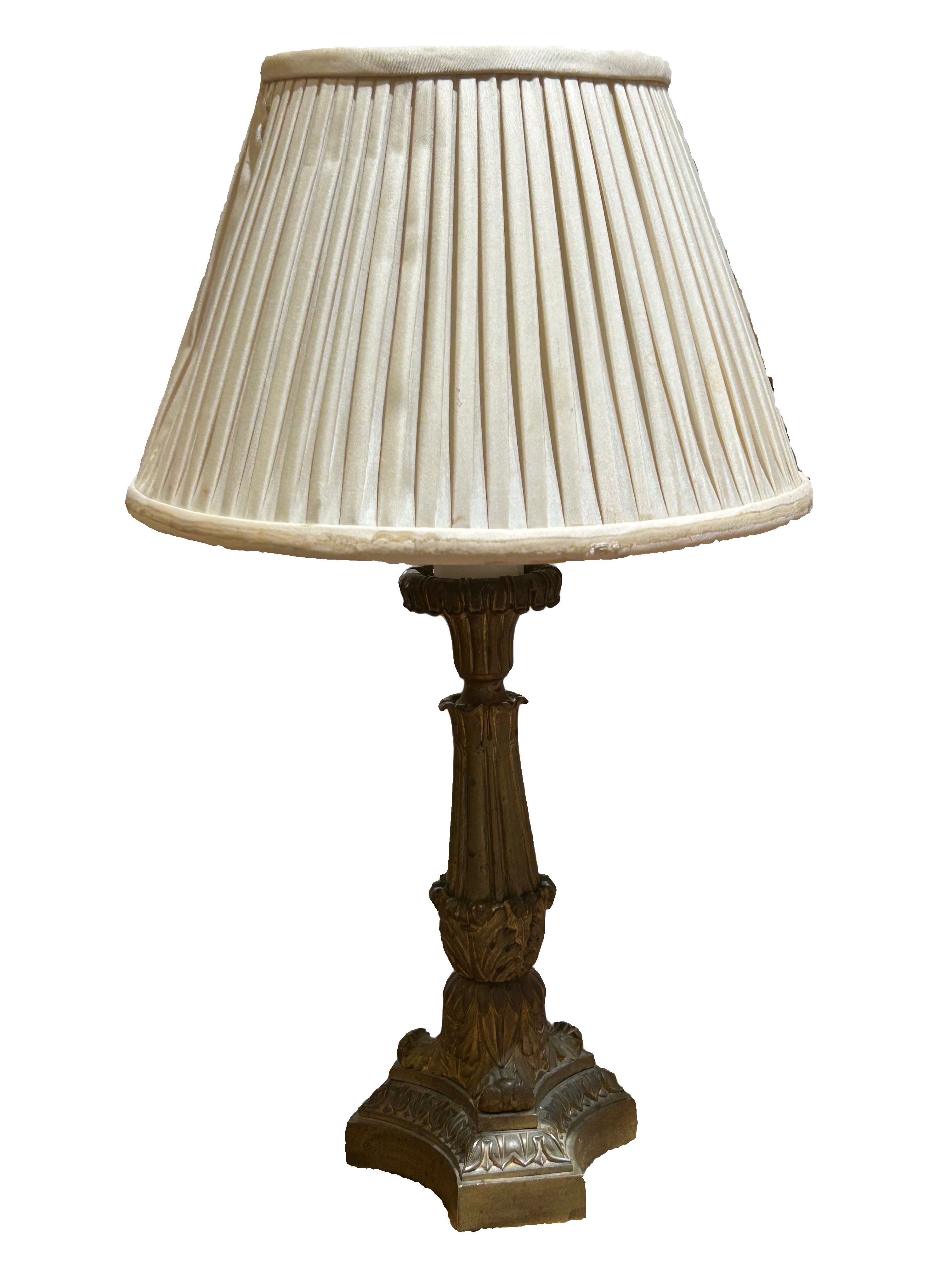 Vintage ornate brass lamp