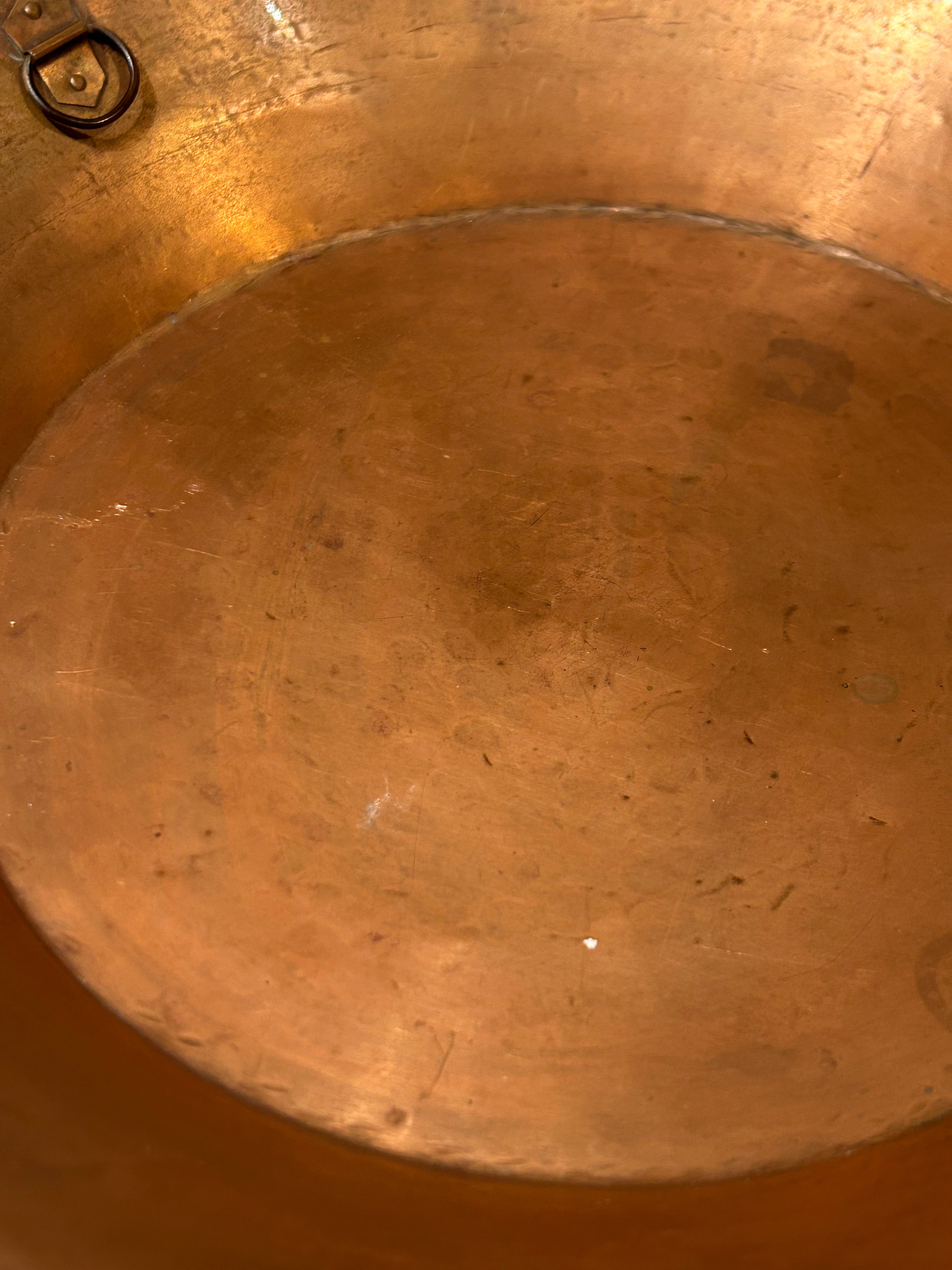 Vintage decorative copper plate