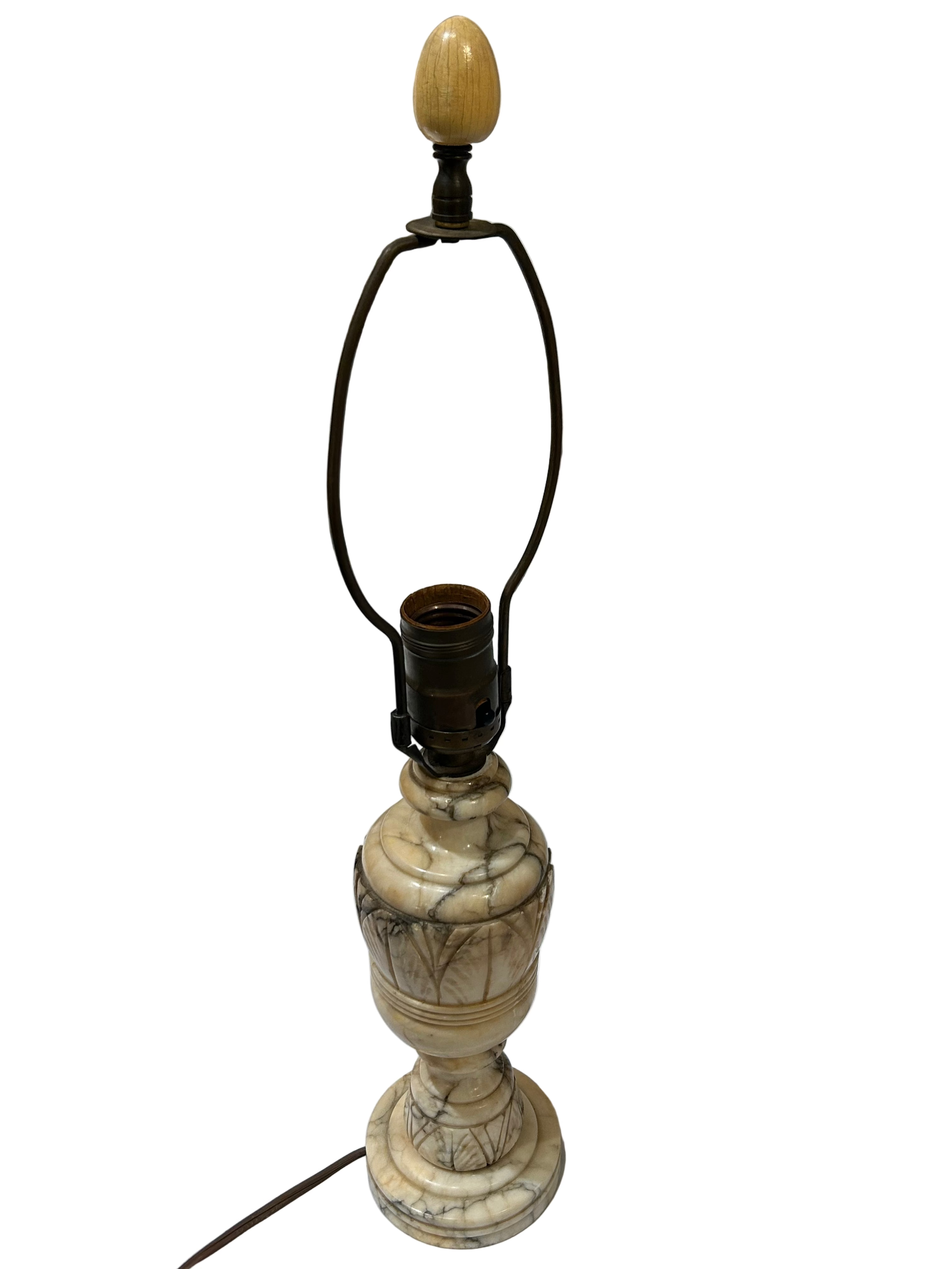 Vintage ornate marble table lamp