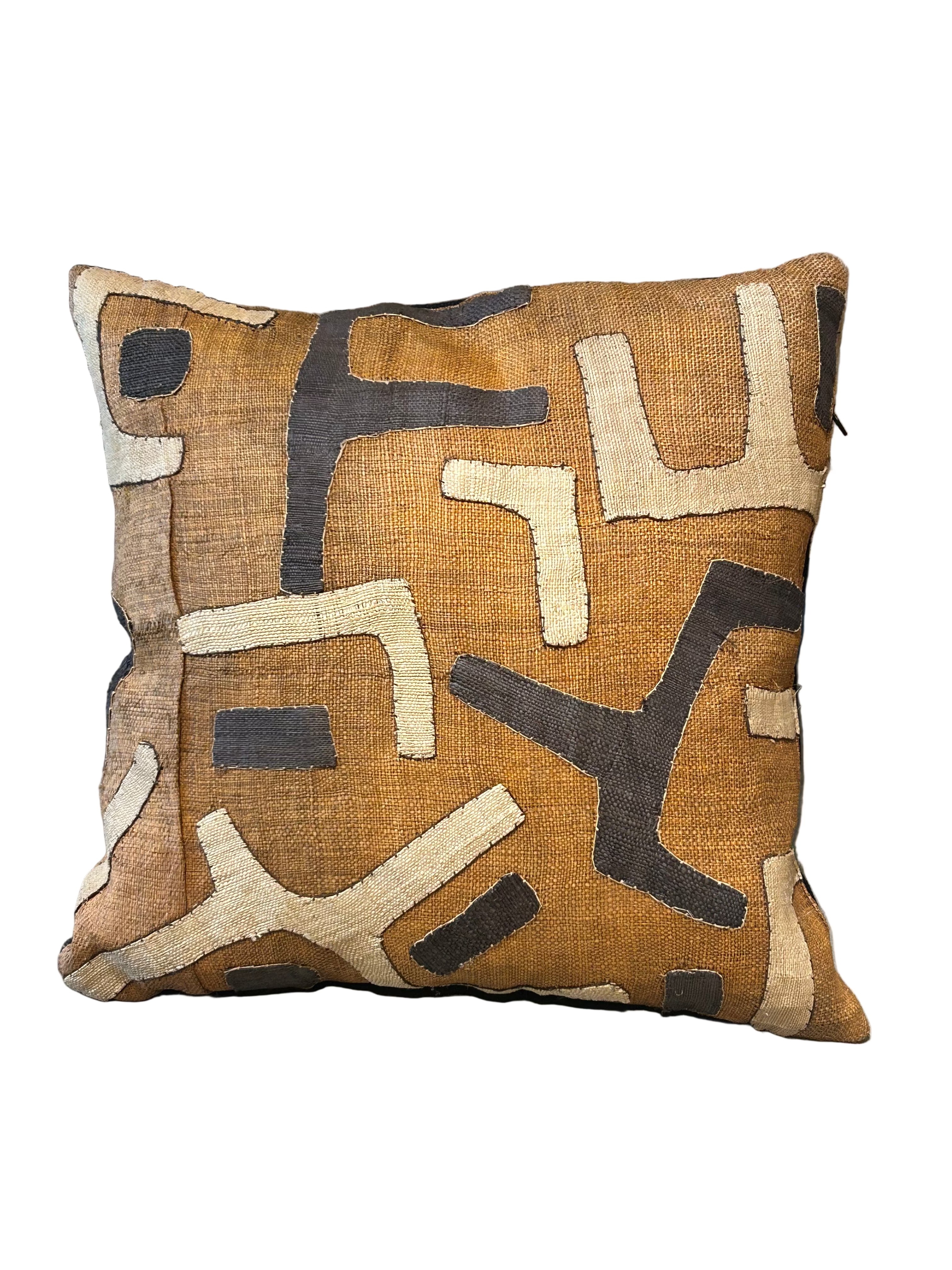 Vintage Kuba cloth pillow