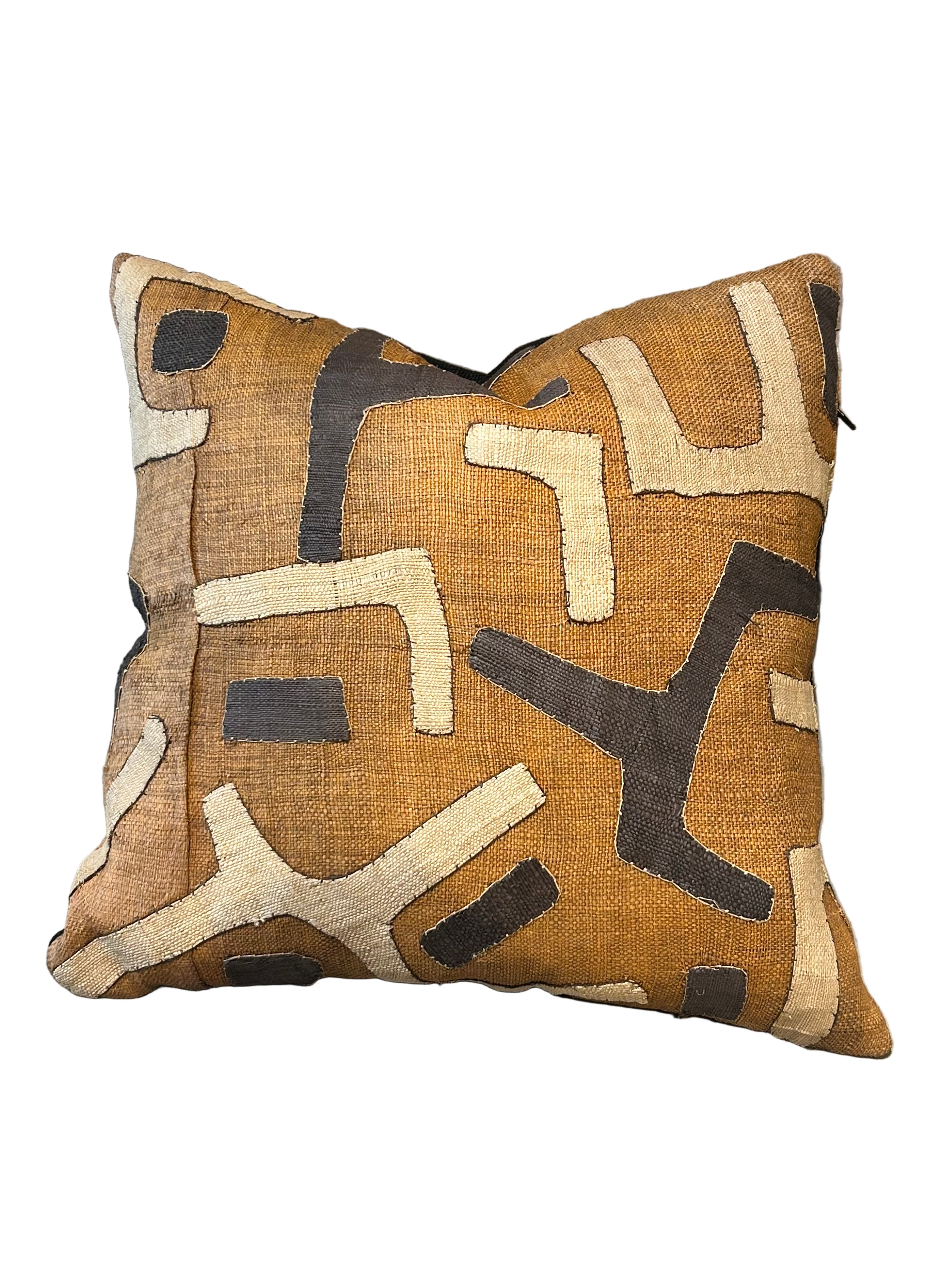 Vintage Kuba cloth pillow