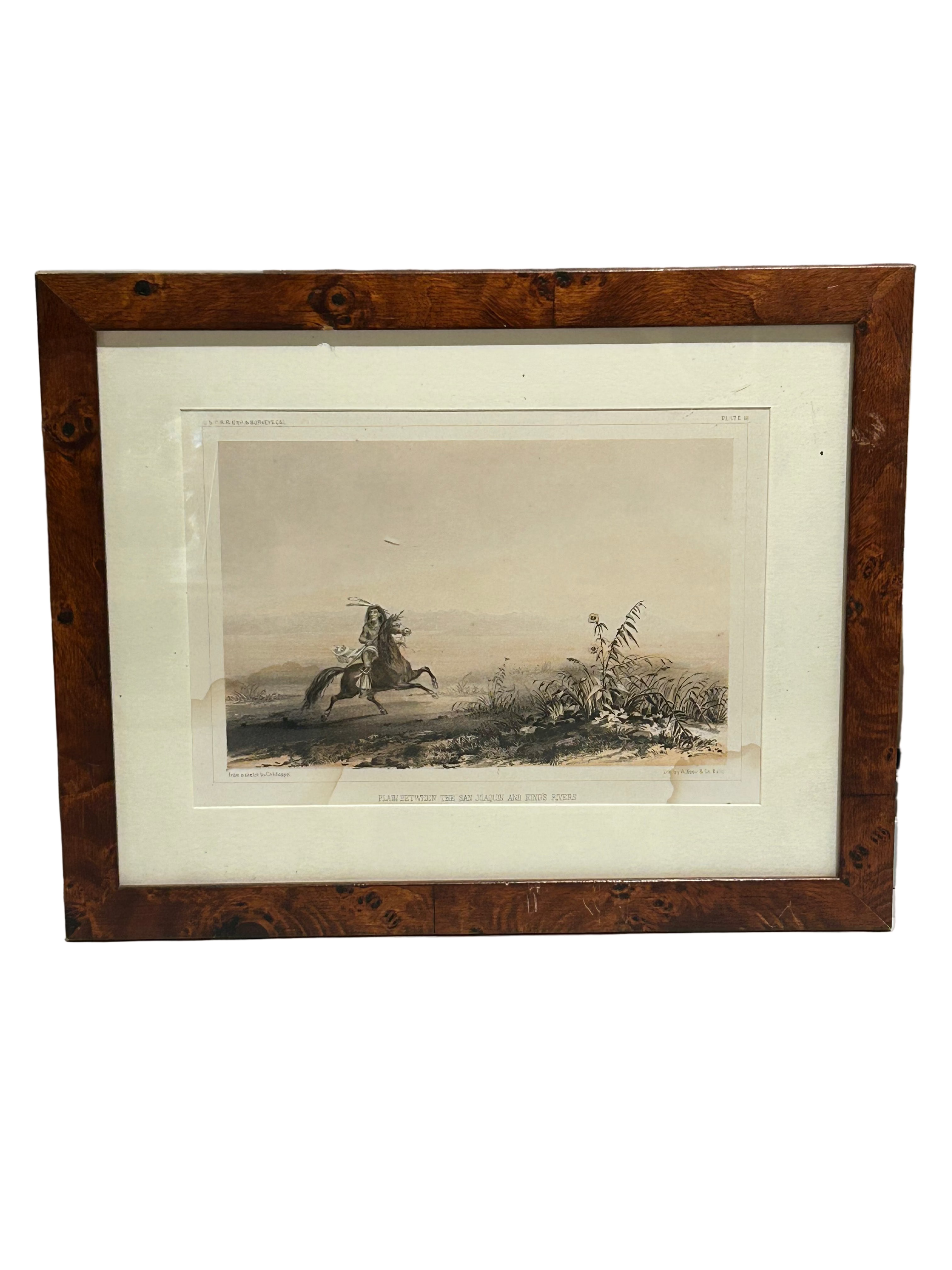 Vintage lithograph “Plain Between the San Joaquin and King’s Rivers”