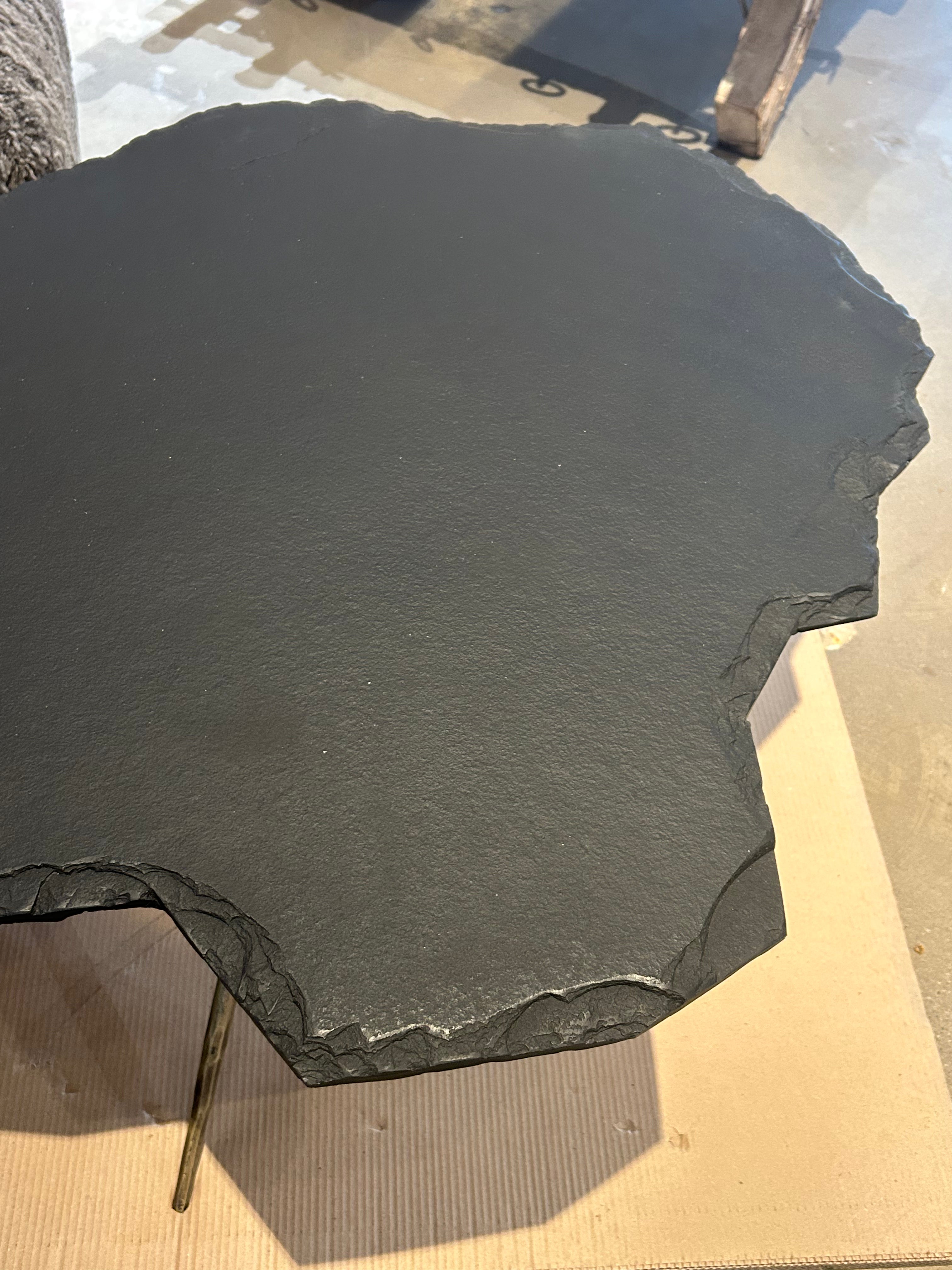 Black marble coffee table