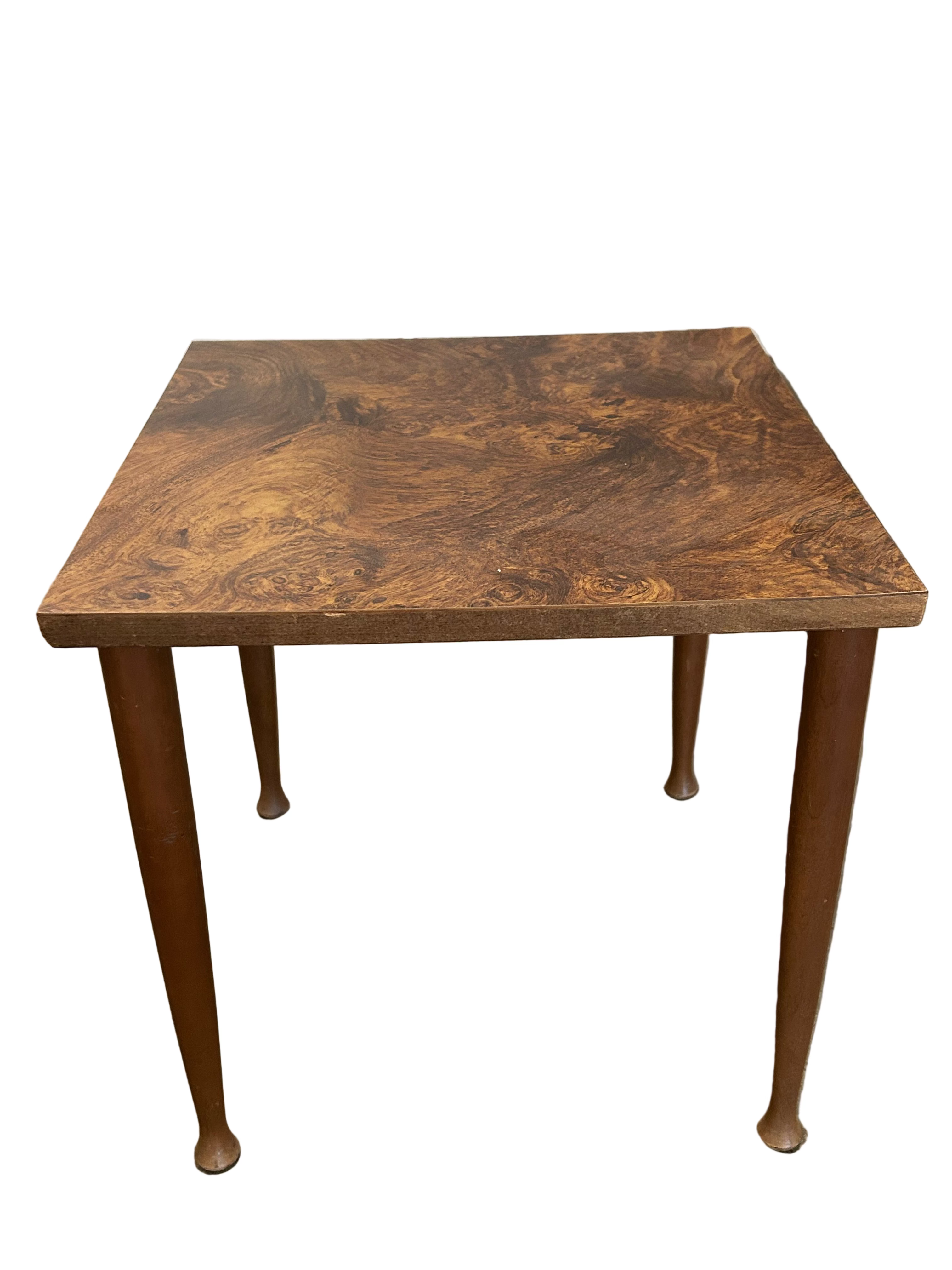 Vintage burl wood side table