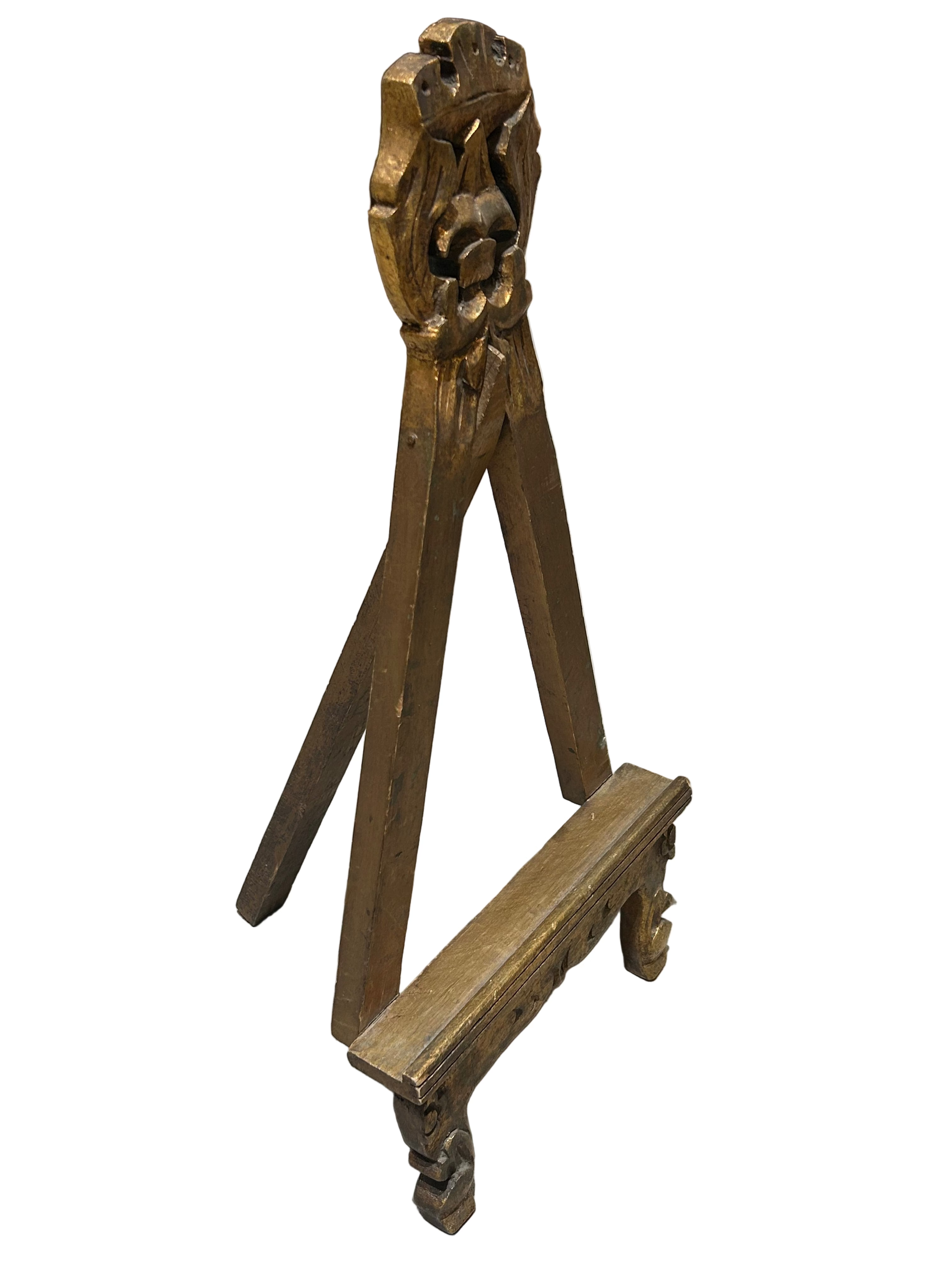 Vintage hollywood regency gilt easel