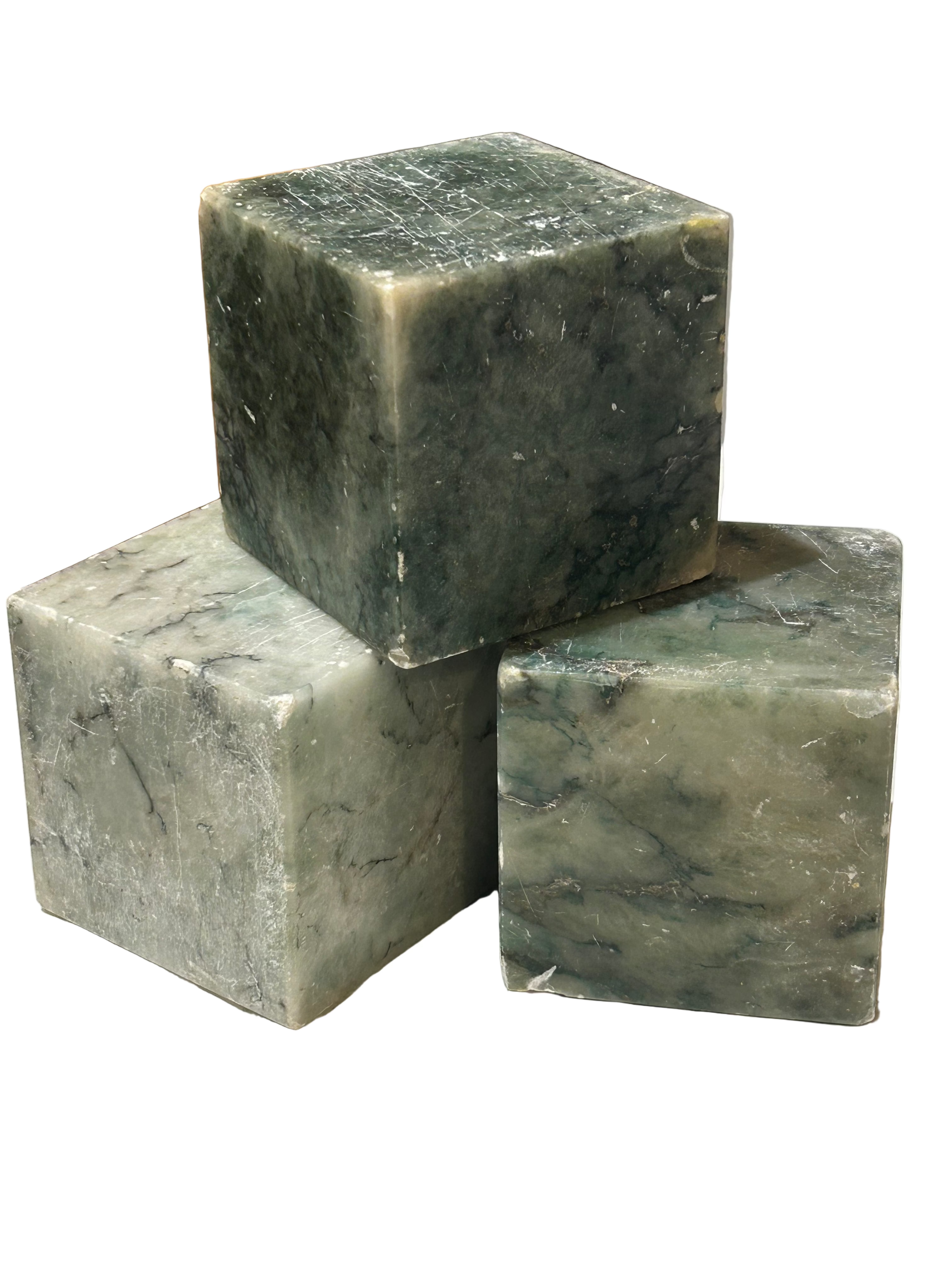 Vintage alabaster cube