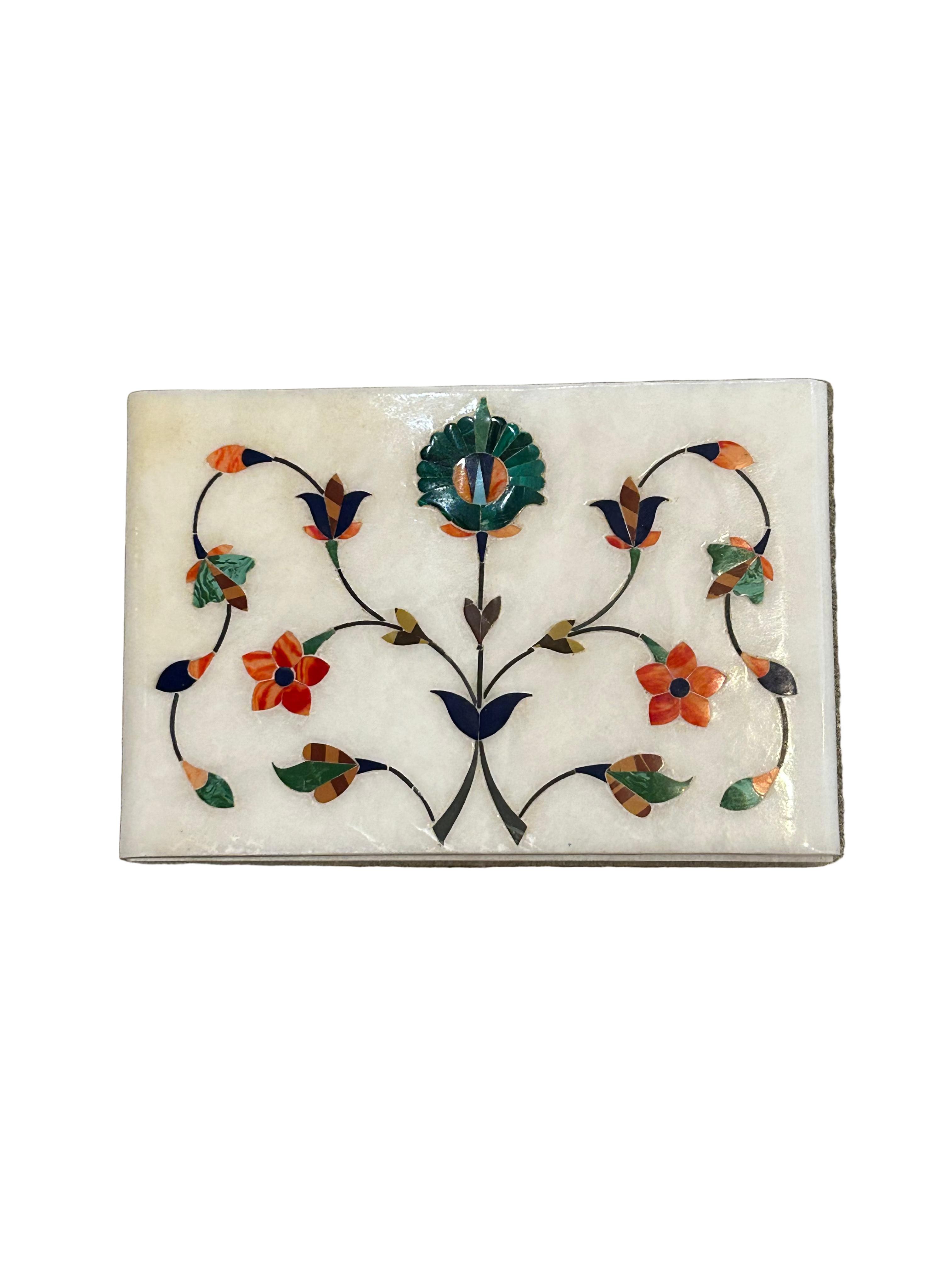 Vintage marble inlay box