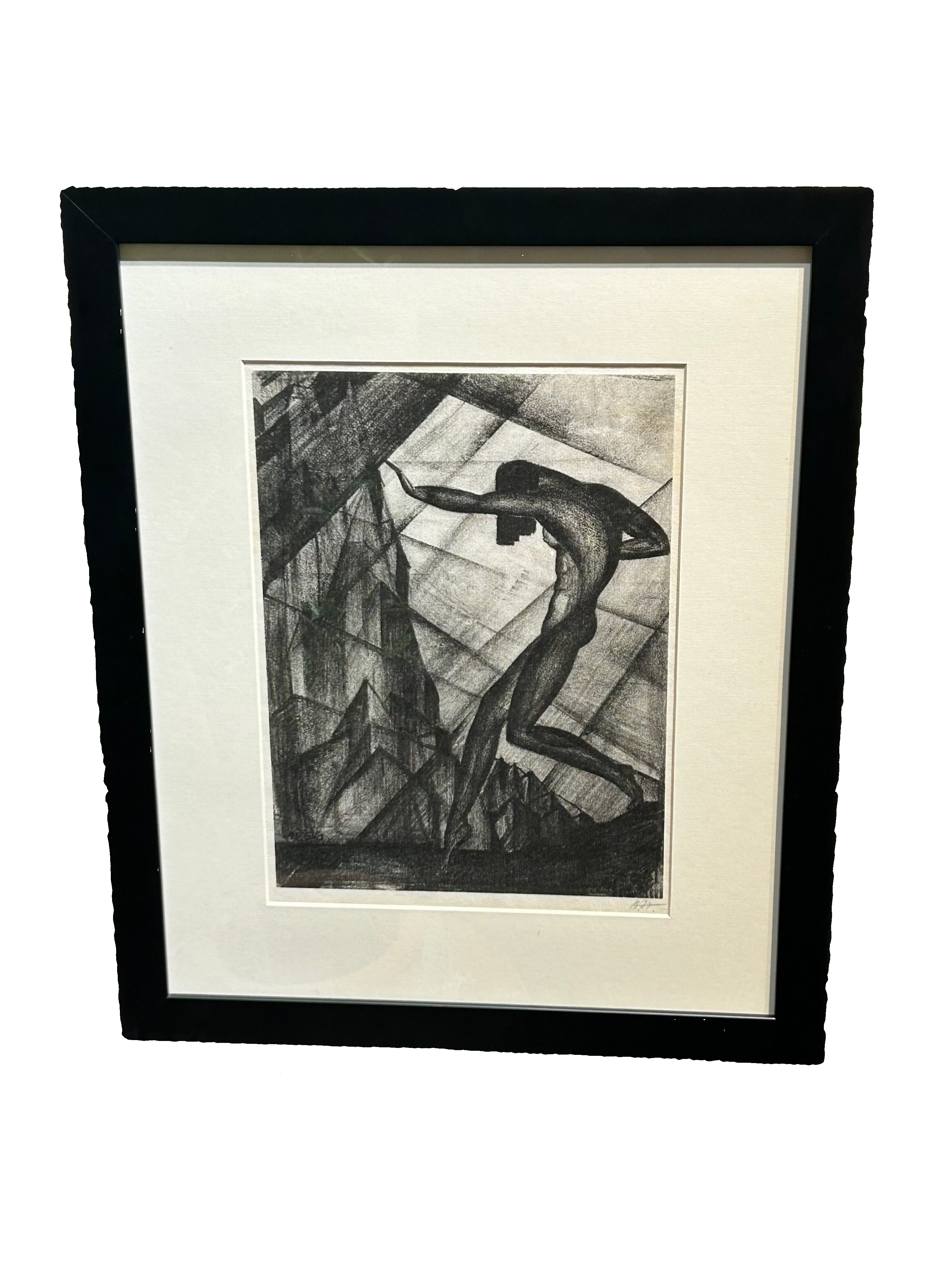 Vintage Boris Lovet-Lorski lithograph