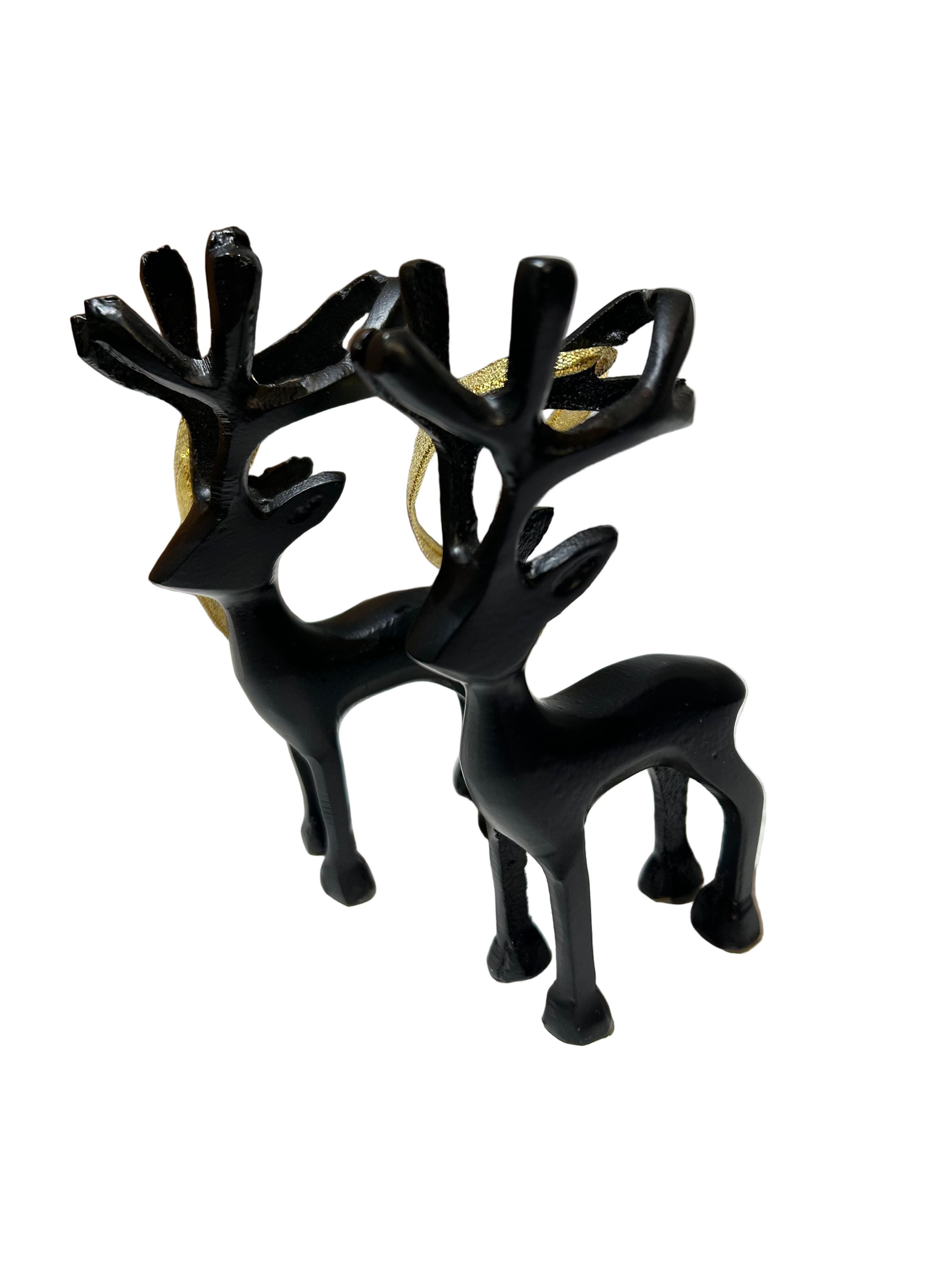 Small metal deer ornament