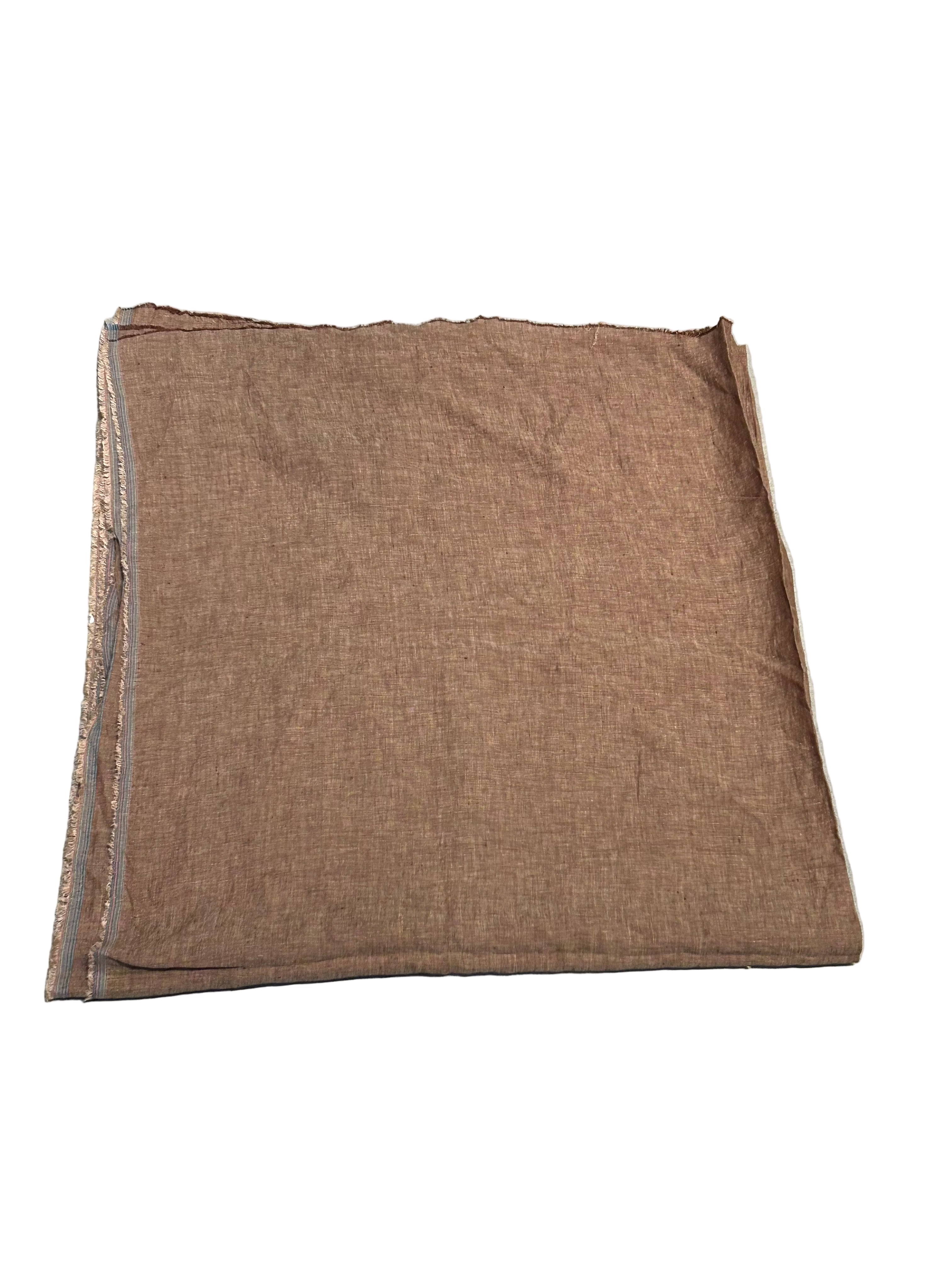 Vintage brown linen textile