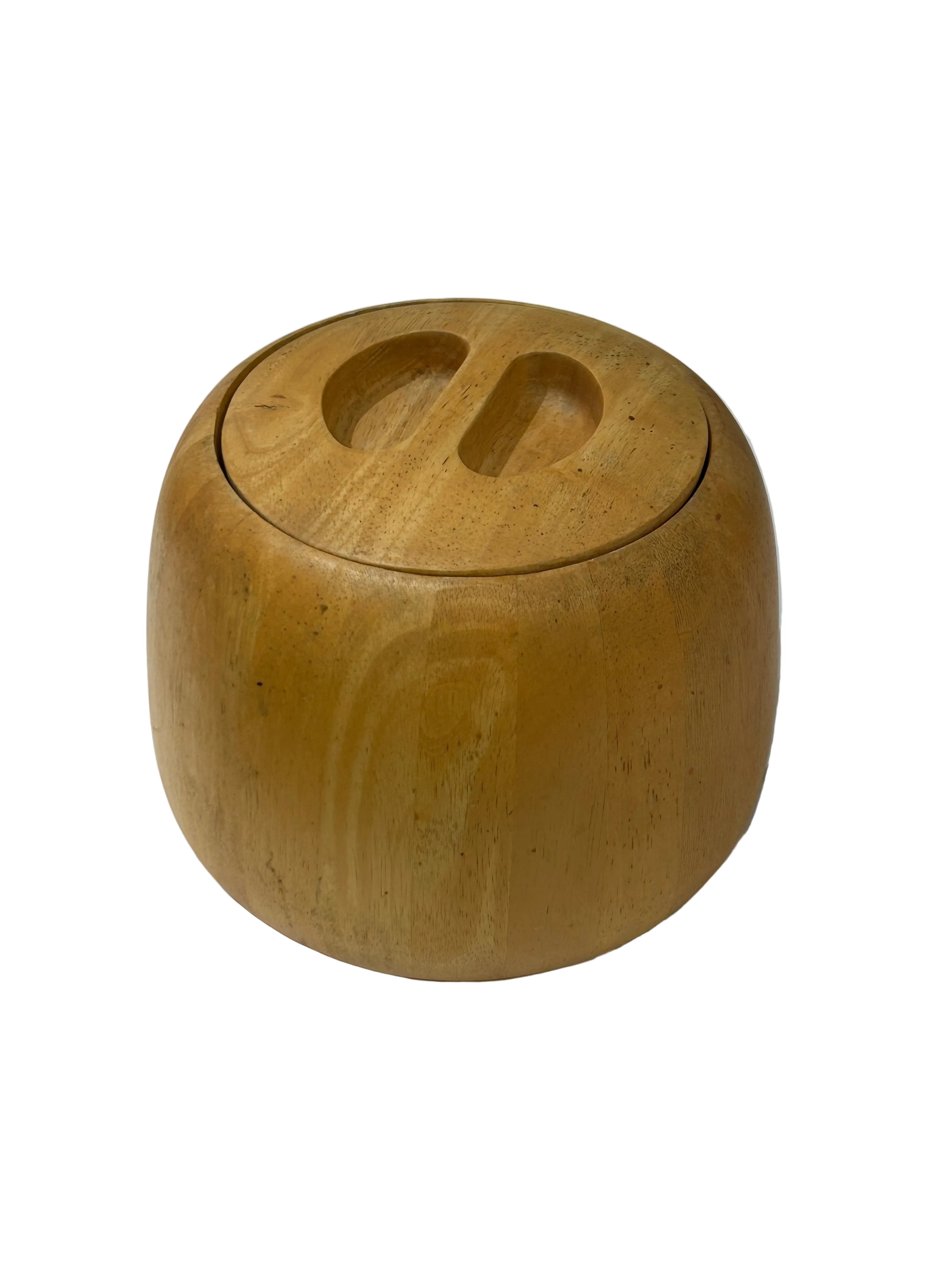 Vintage teak wood ice bucket