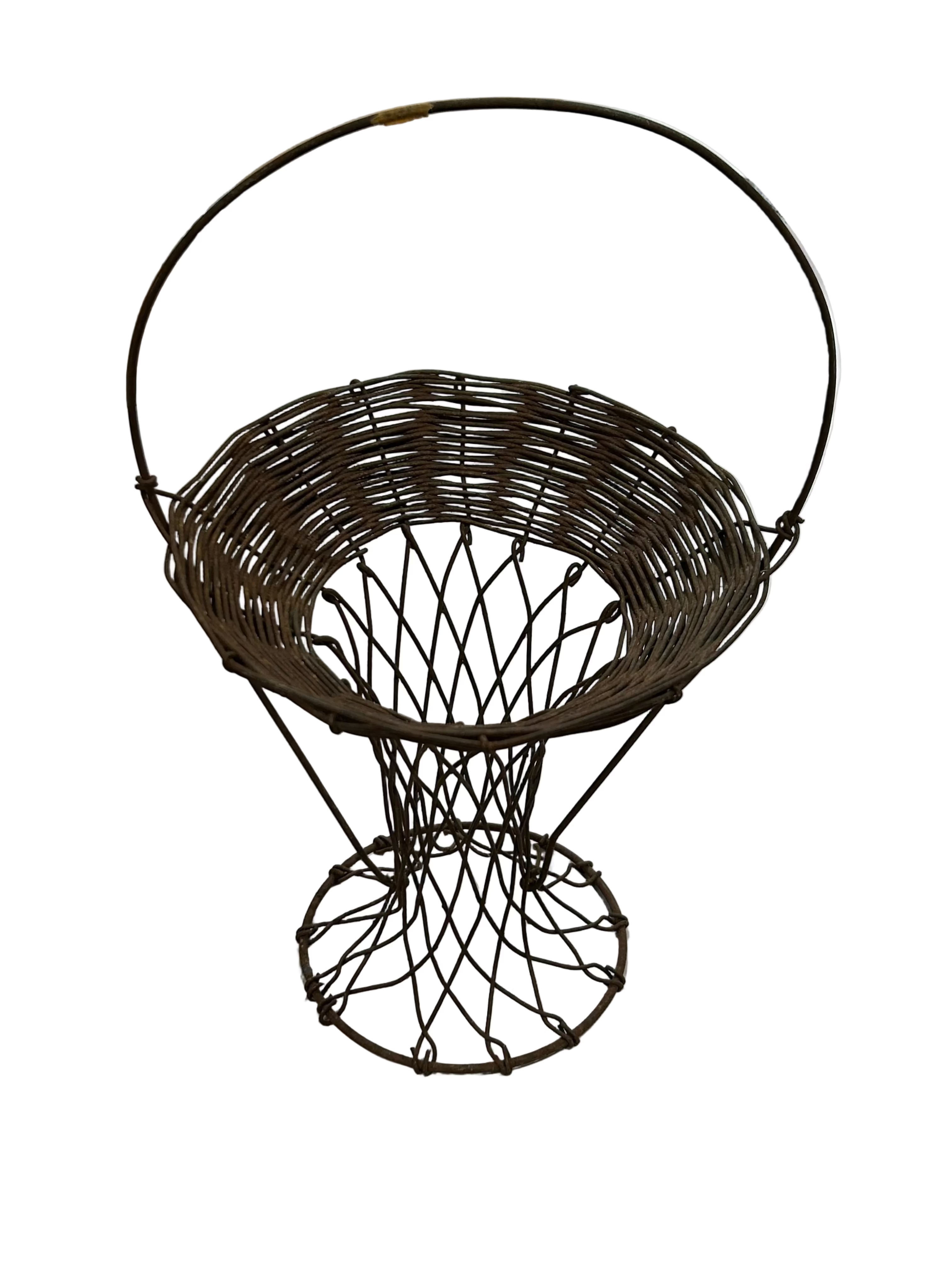Vintage metal wire basket