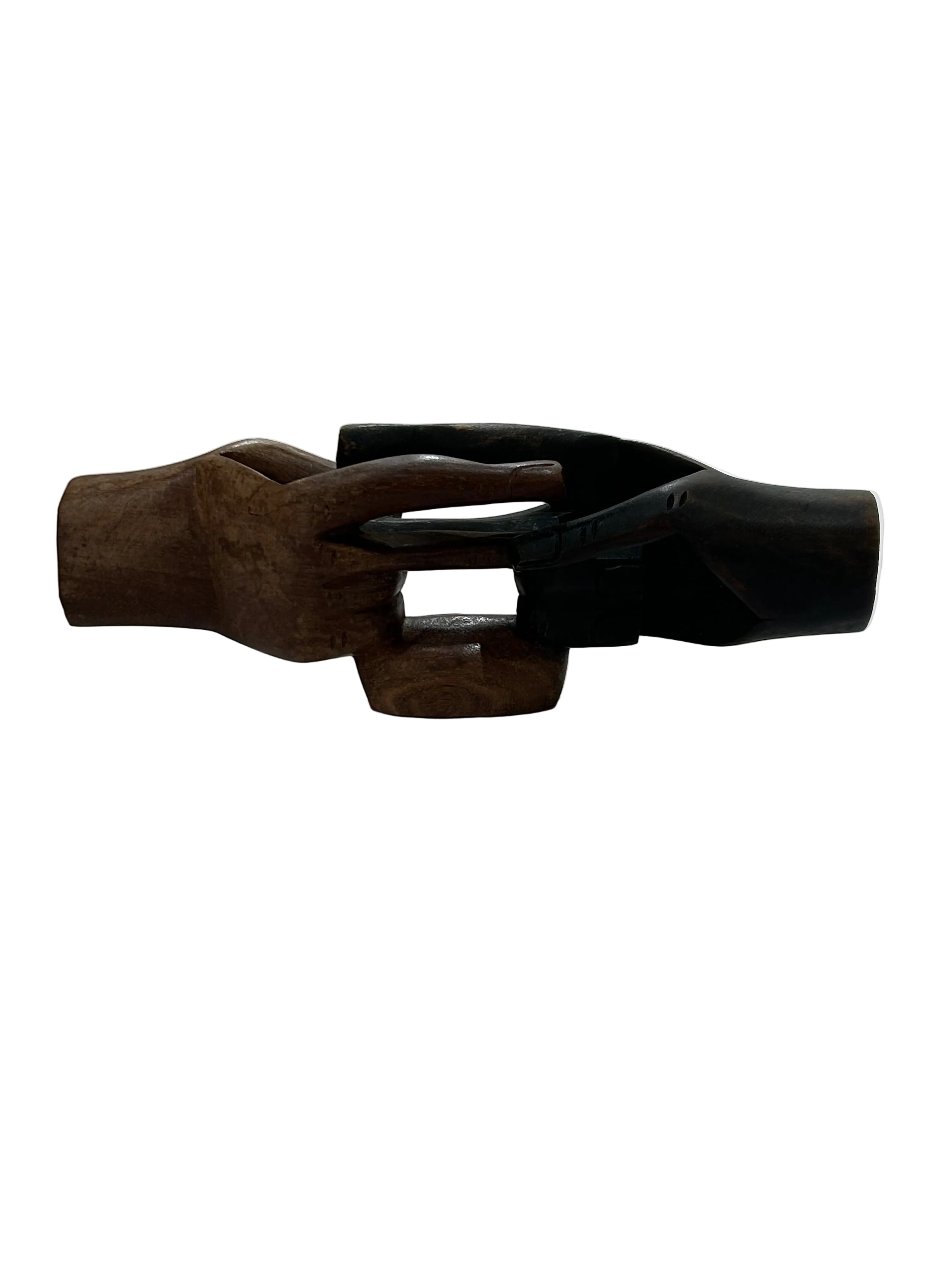Vintage two hands intertwined sculpture