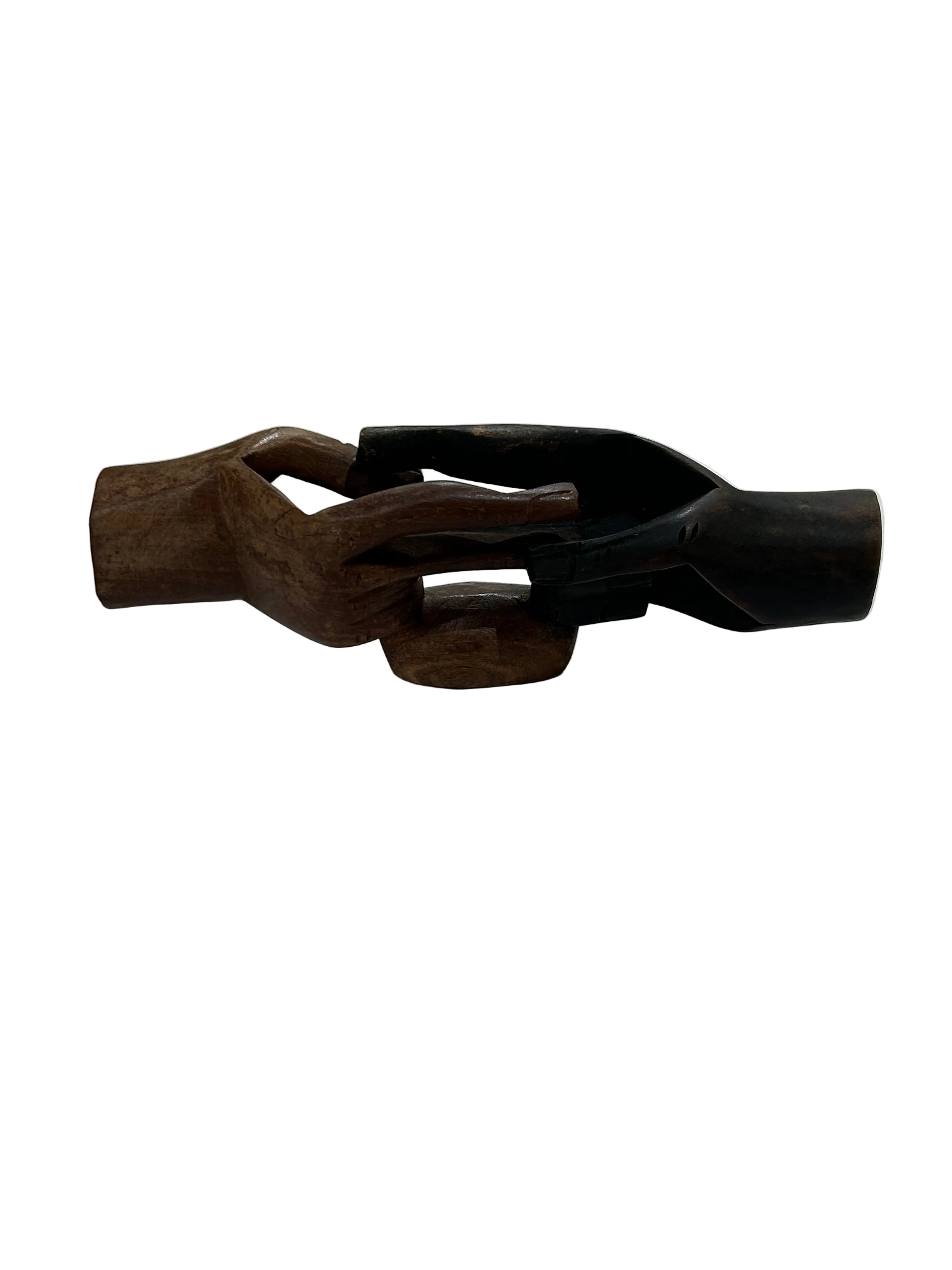 Vintage two hands intertwined sculpture